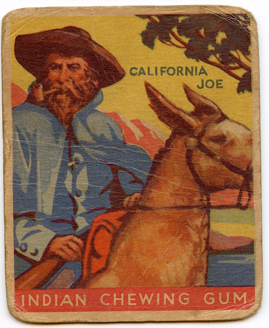 1933 Goudey Indian Gum No. 51: California Joe. We have included many images to show it's actual condition. This lot is located in Boca Raton, Fl and its shipment will be made directly by Artelisted. Shipping insurance is the respon