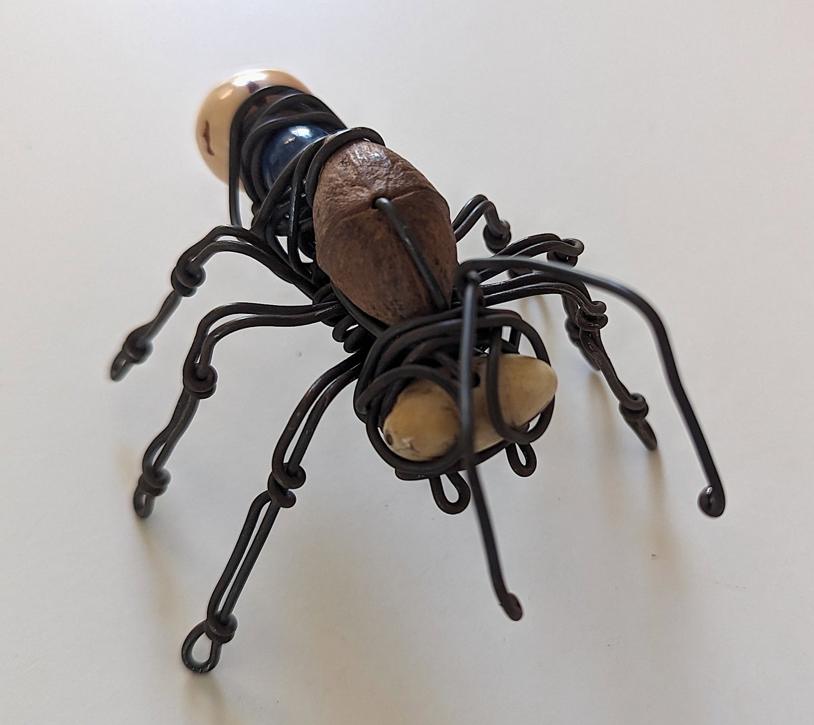 Artist RICARDO GOMEZ Original Hand Made Bee: Original wire sculpture by Ricardo Gomez. He is an artist from Bogota, Colombia. The dimensions are Approx. 4.5"x 3.5" x 3" (small variances can occur). This lot is located in Boca Raton, Fl and its s