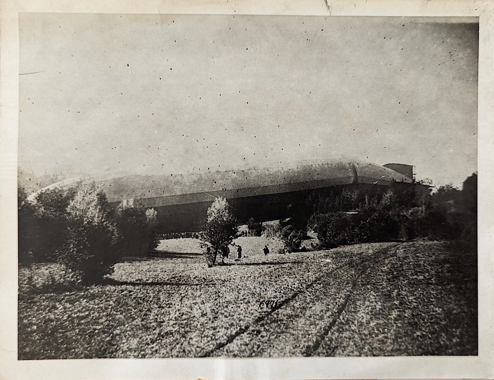 Vintage Rare Photo First Zeppelin Captured Intact: This lot is coming from the estate of a private collector in LA, California. The dimensions are Approx. 6.75" x 8.75". This lot is located in Boca Raton, Fl and its shipment will be made directly by A