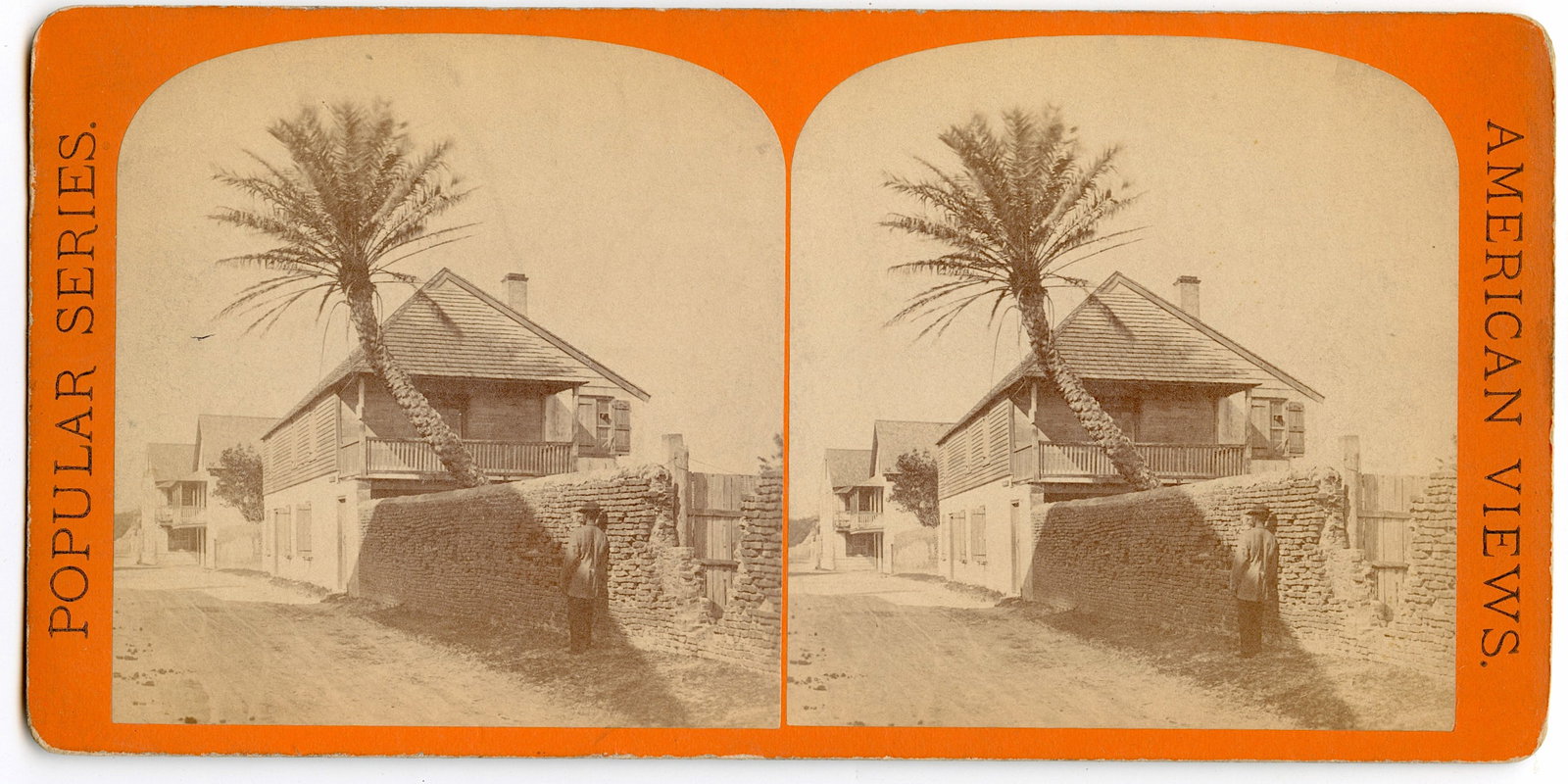 Antique Real Photo Stereoview Street St. Augustine, FL: This stereoviews is original from the epoch . The stereoviews we are offering come mainly from collectors in the U.S.A. and constitute wonderful testimonies of past time that tend to be unique. They h