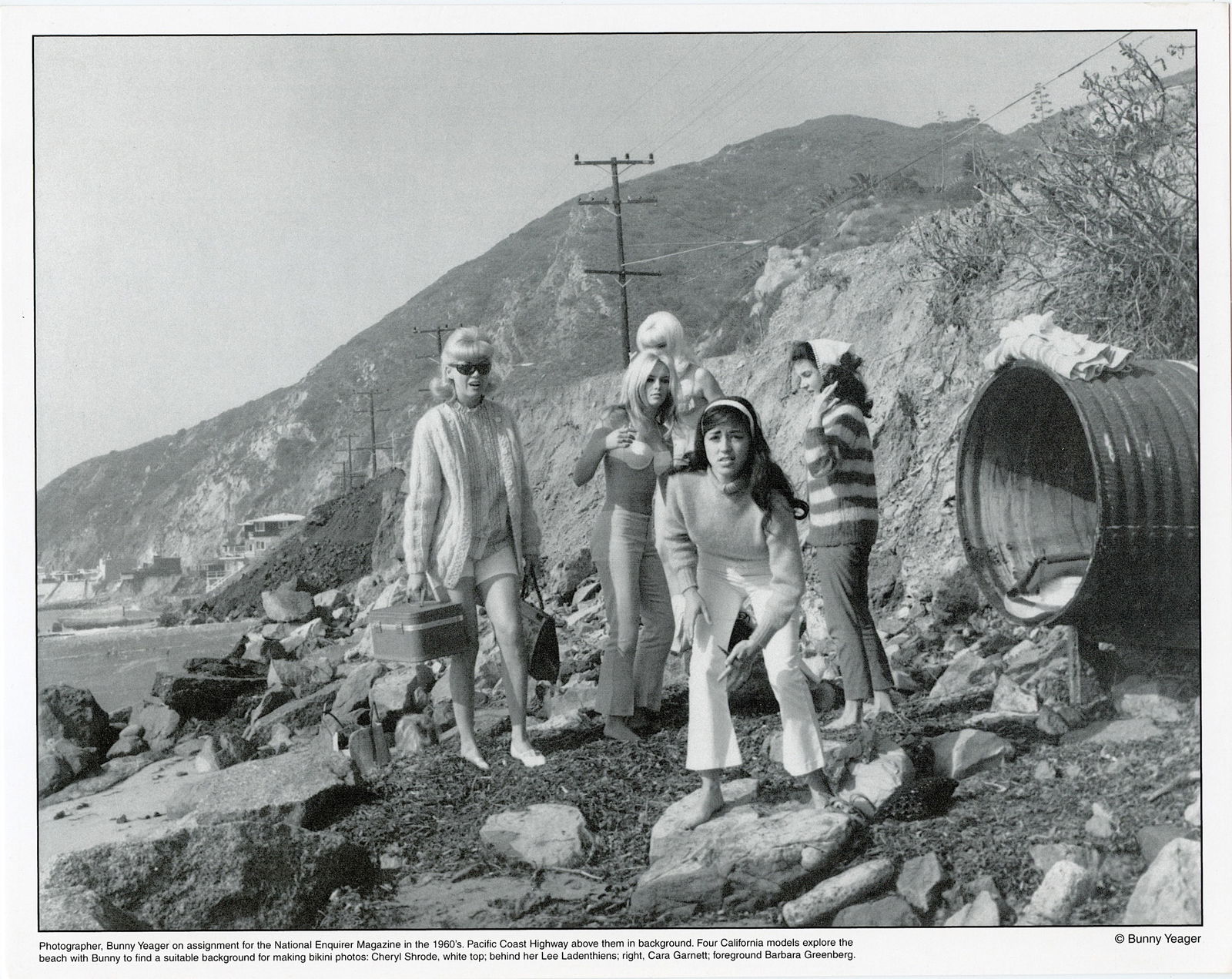 BUNNY YEAGER Original Pin Up Lithograph Models: This lot is coming from Bunny Yeager's estate/archives. Linnea Eleanor "Bunny" Yeager (March 13, 1929 - May 24, 2014) was an American photographer and pin-up model. She met Bettie Page in 1954, and to