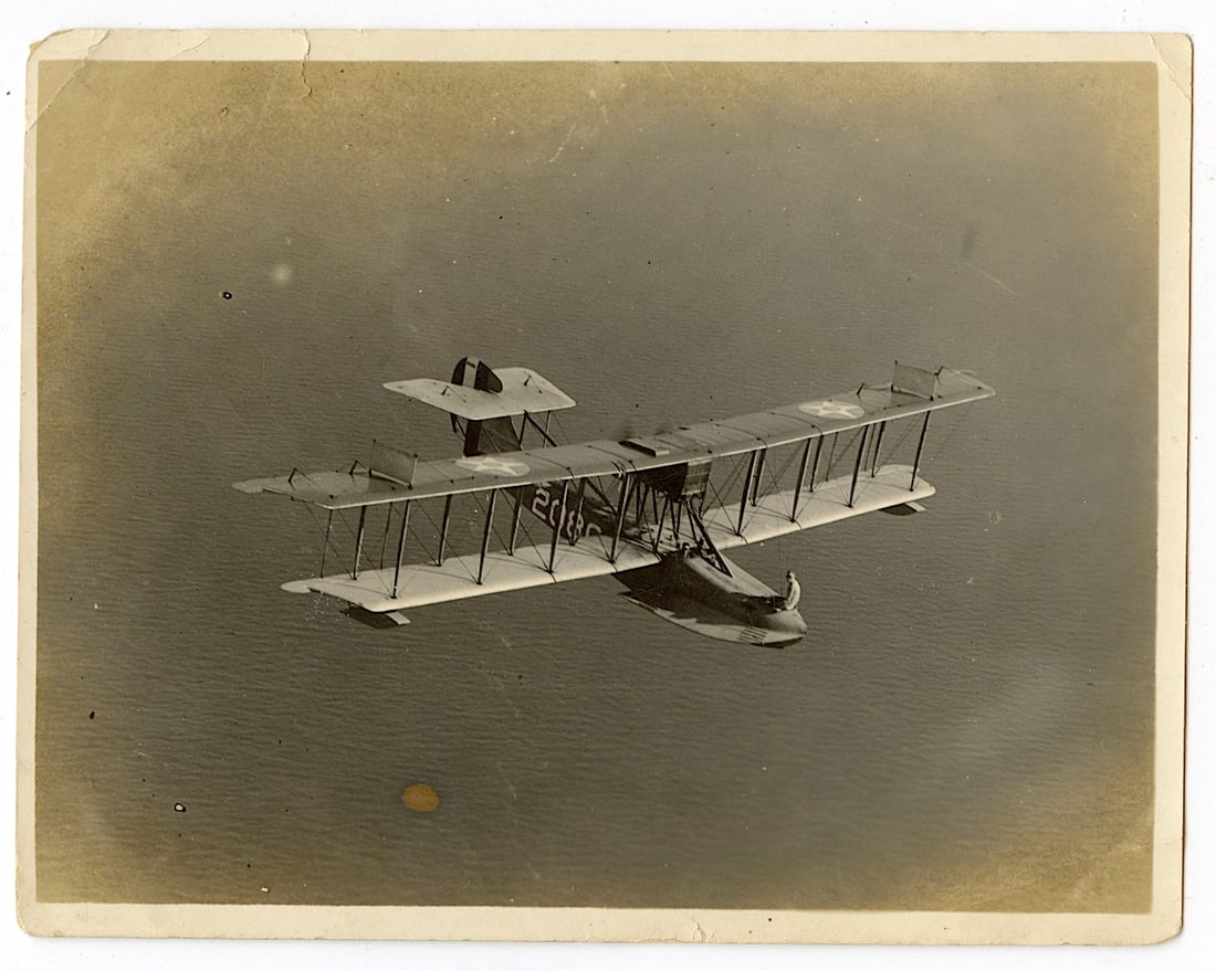 Very Rare Original Photo FLYINGBOAT US Navy WW1 (1 of 2)