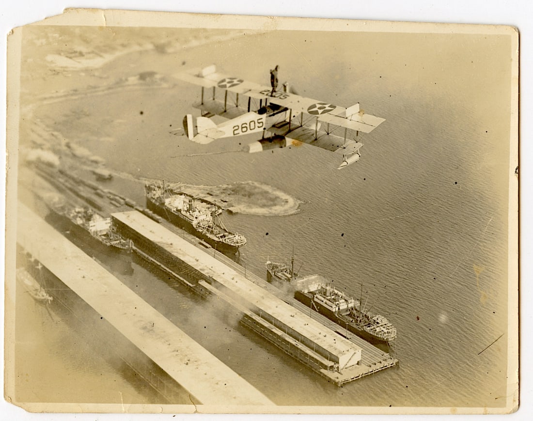 Very Rare Original Photo FLYINGBOAT US Navy WW1 (1 of 2)