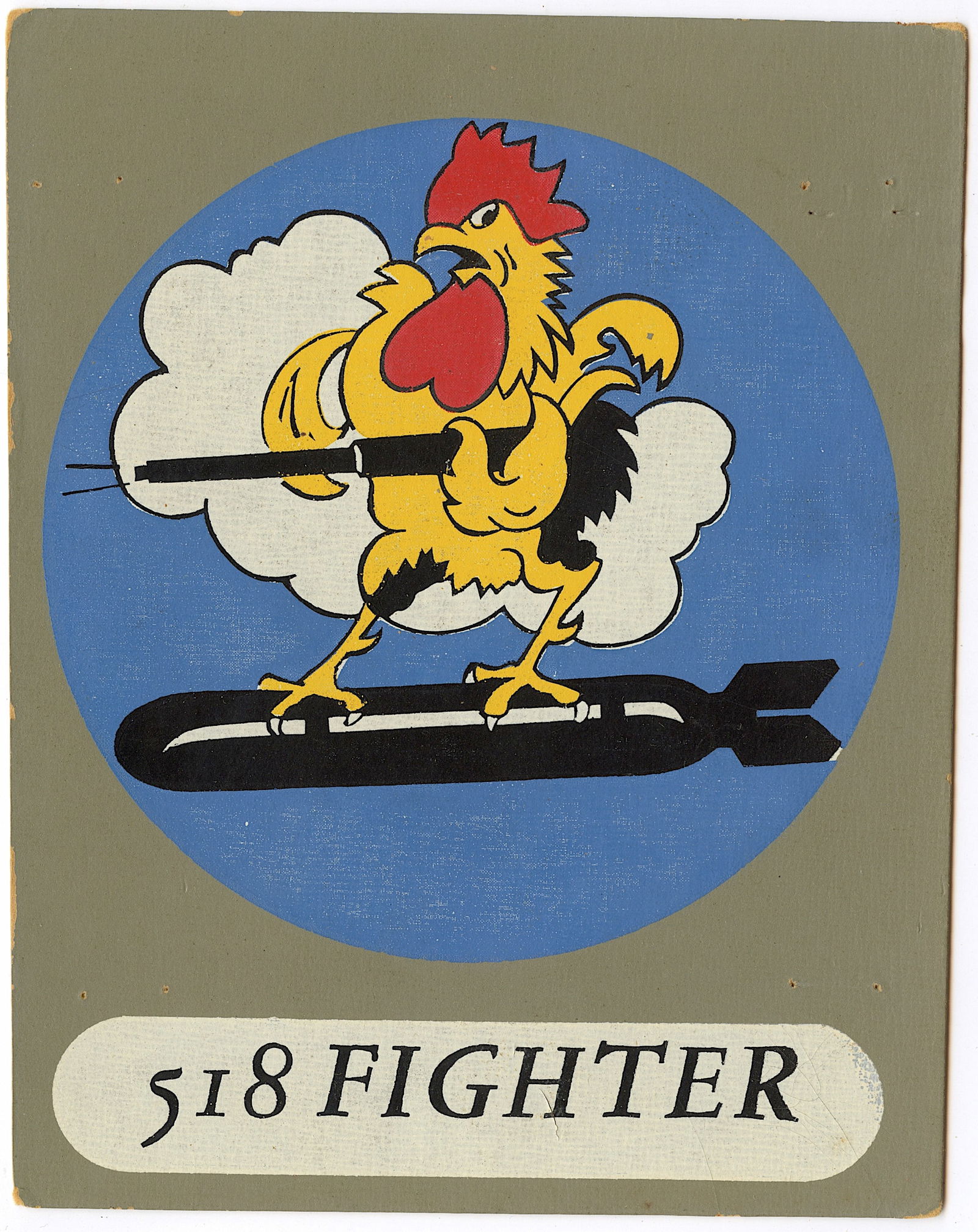 Rare Badge of Fighter Squadrons USAAF During the WWII (1 of 1)