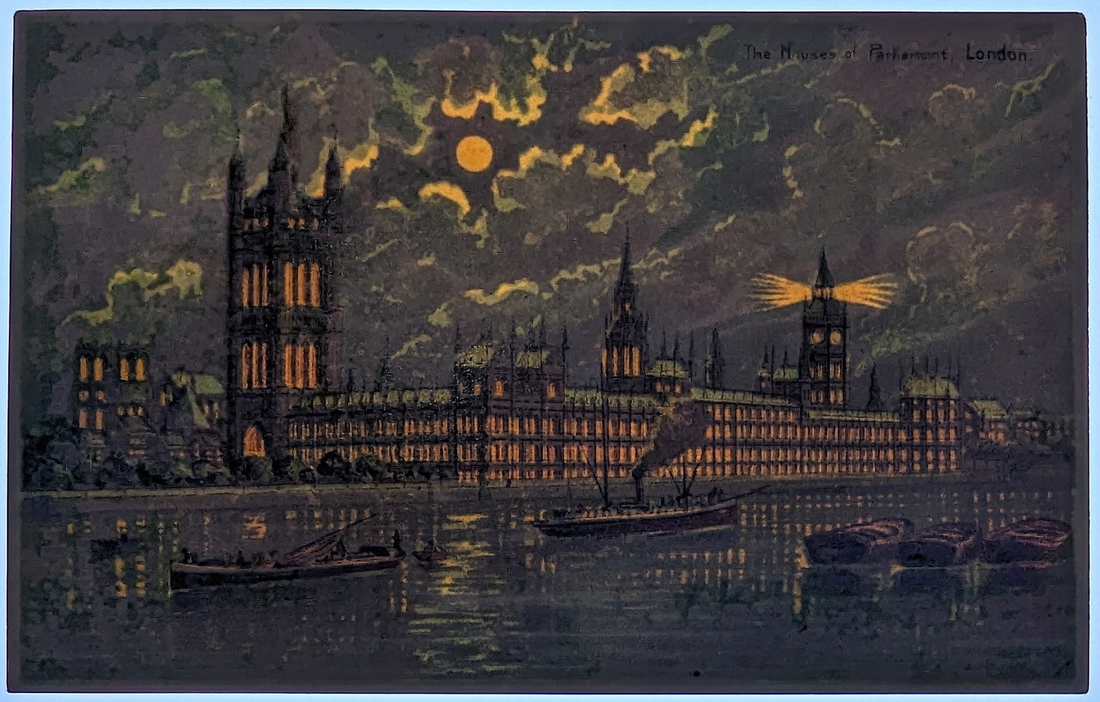 Antique Vintage Original PC Hold Card To Light (1 of 4)