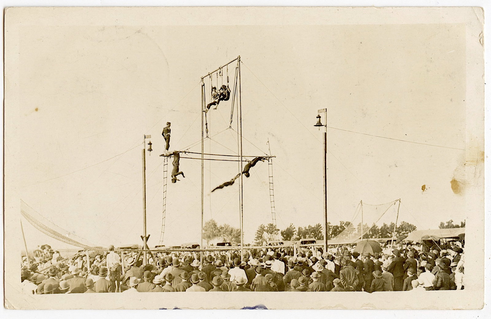 Antique Vintage Original Postcard Photo Circus Actors (1 of 2)