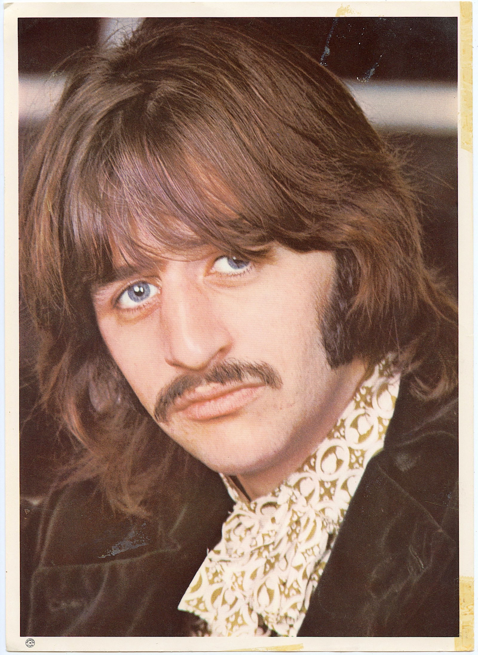 Vintage Lithograph Portrait Beatles RINGO STARR (1 of 2)