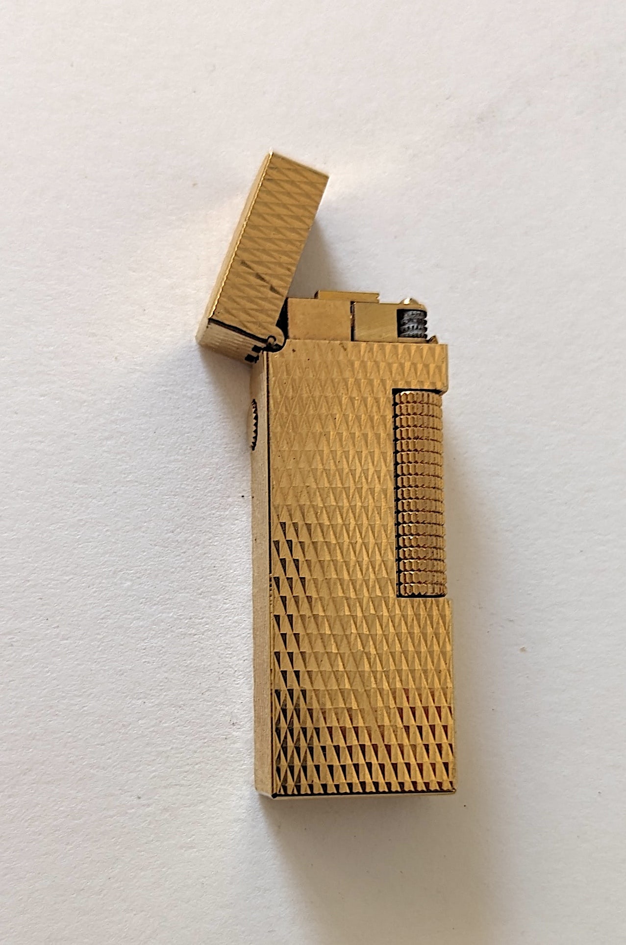 Vintage Antique DUNHILL Gold Plated Lighter Switzerland (1 of 6)