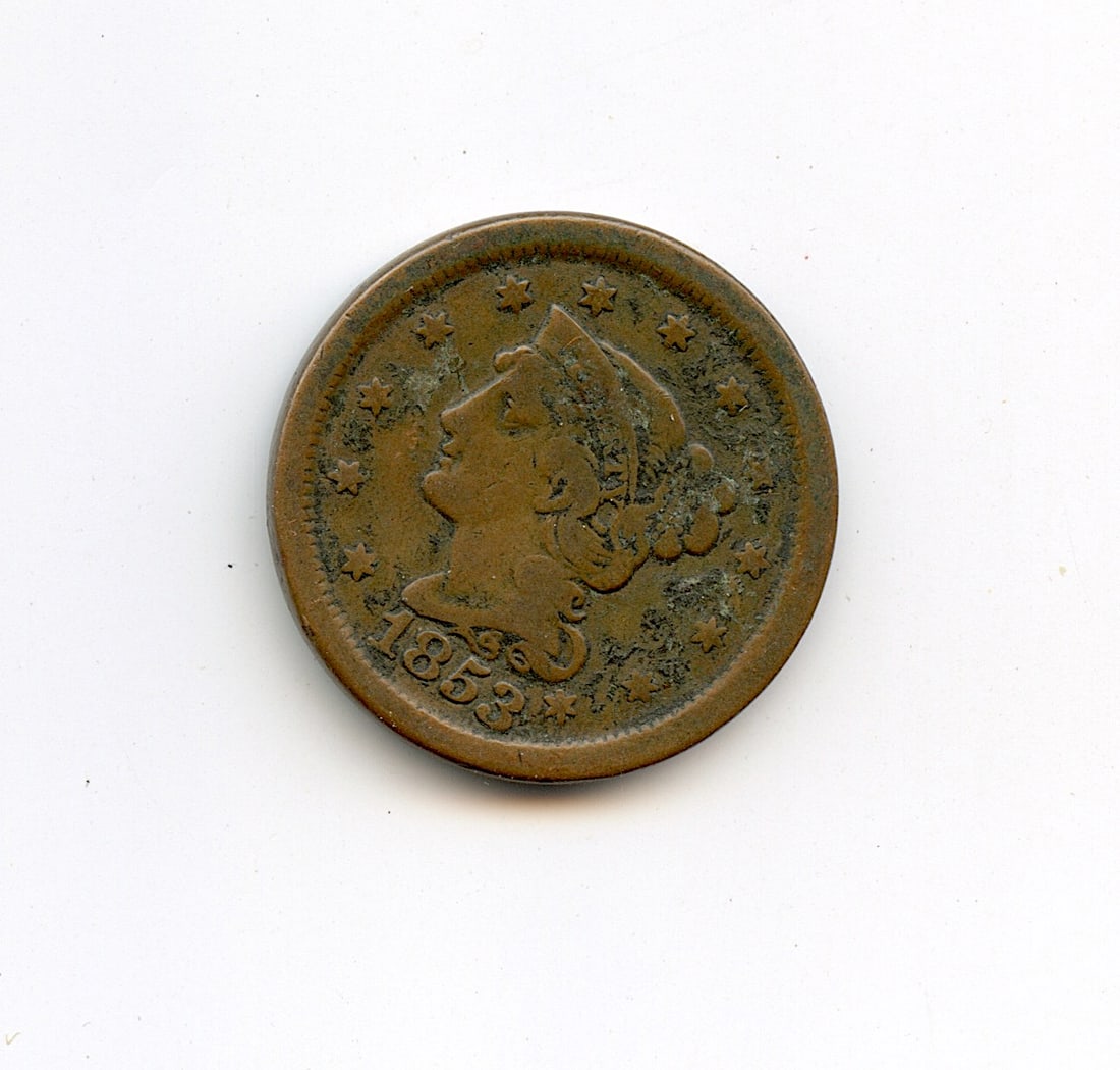 U.S. Coin Collectors One Cent 1853 (1 of 2)