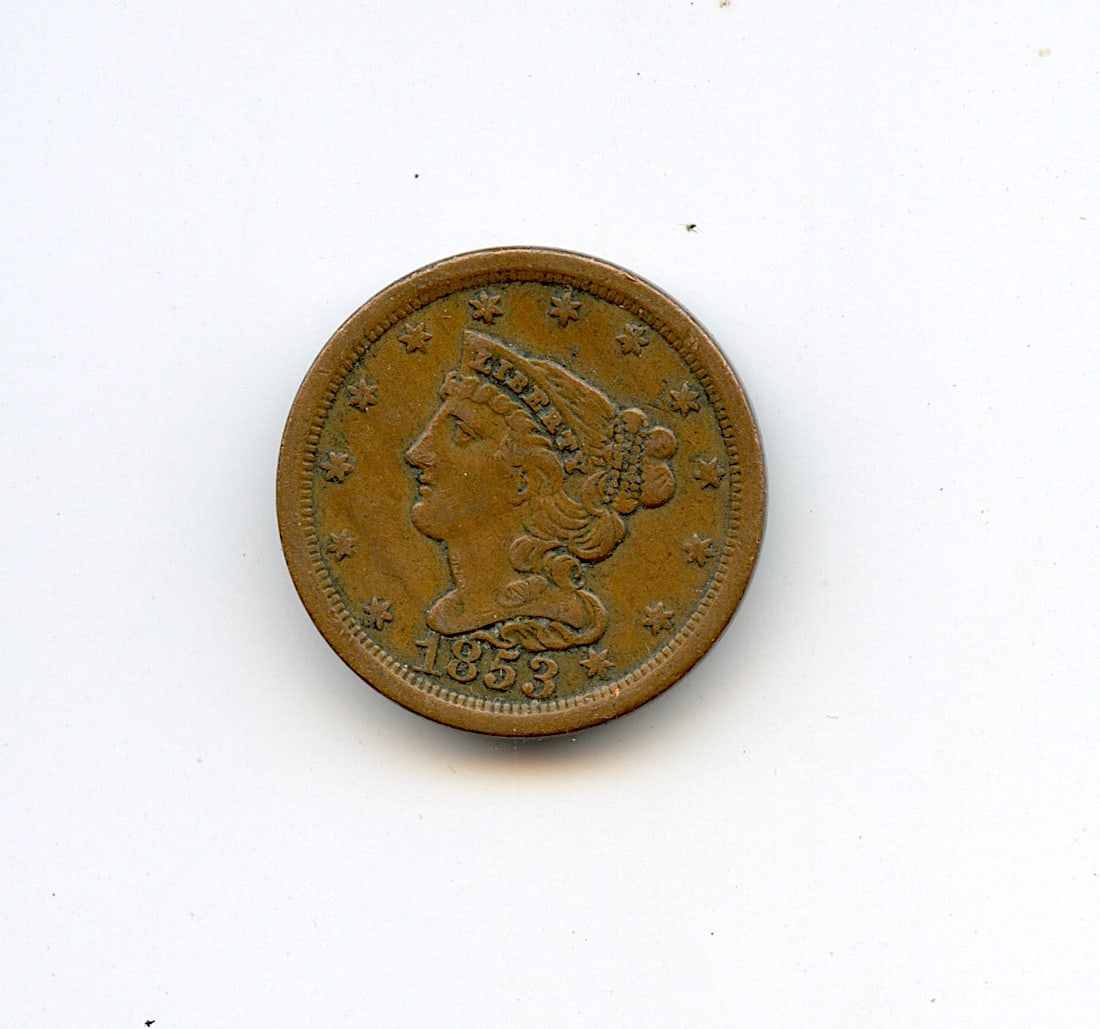 U.S. Coin collectors Half Cent 1853 (1 of 2)