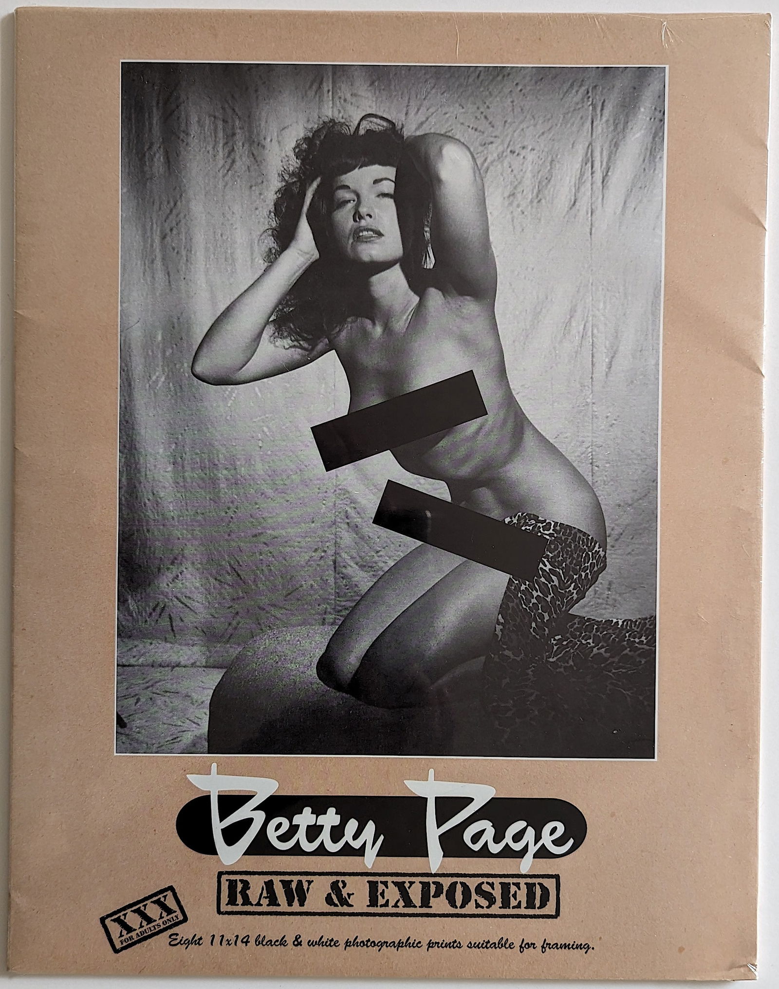BETTY PAGE Raw & Exposed Eight 11" x 14" Lithographs (1 of 2)