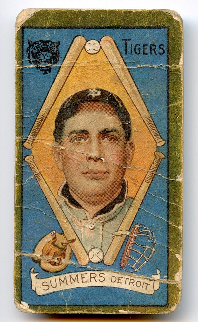Collectible Baseball Card 1911 ED SUMMERS (1 of 2)