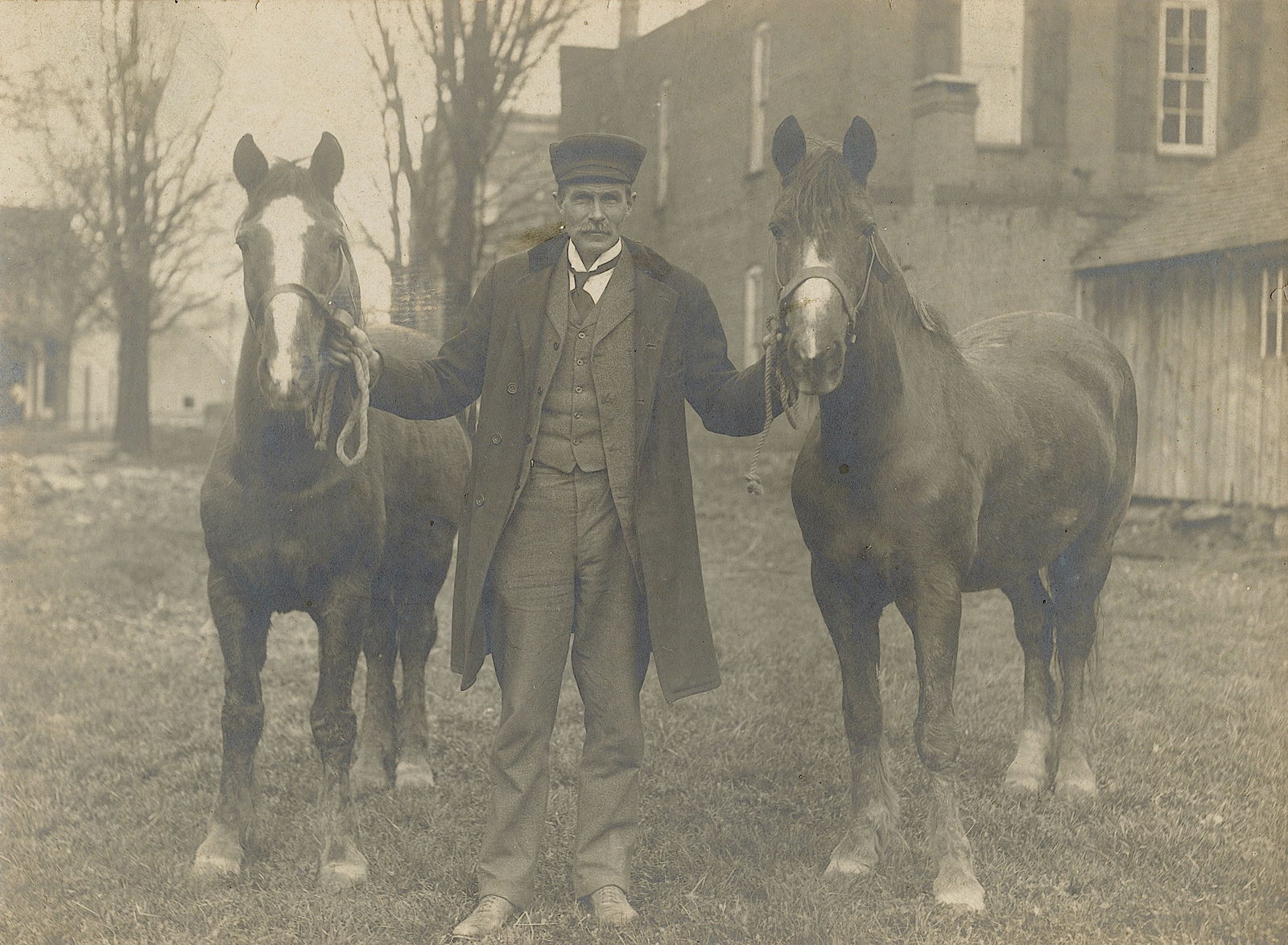 Antique Cabinet Photo Charles Baker Horse Trainer (1 of 3)