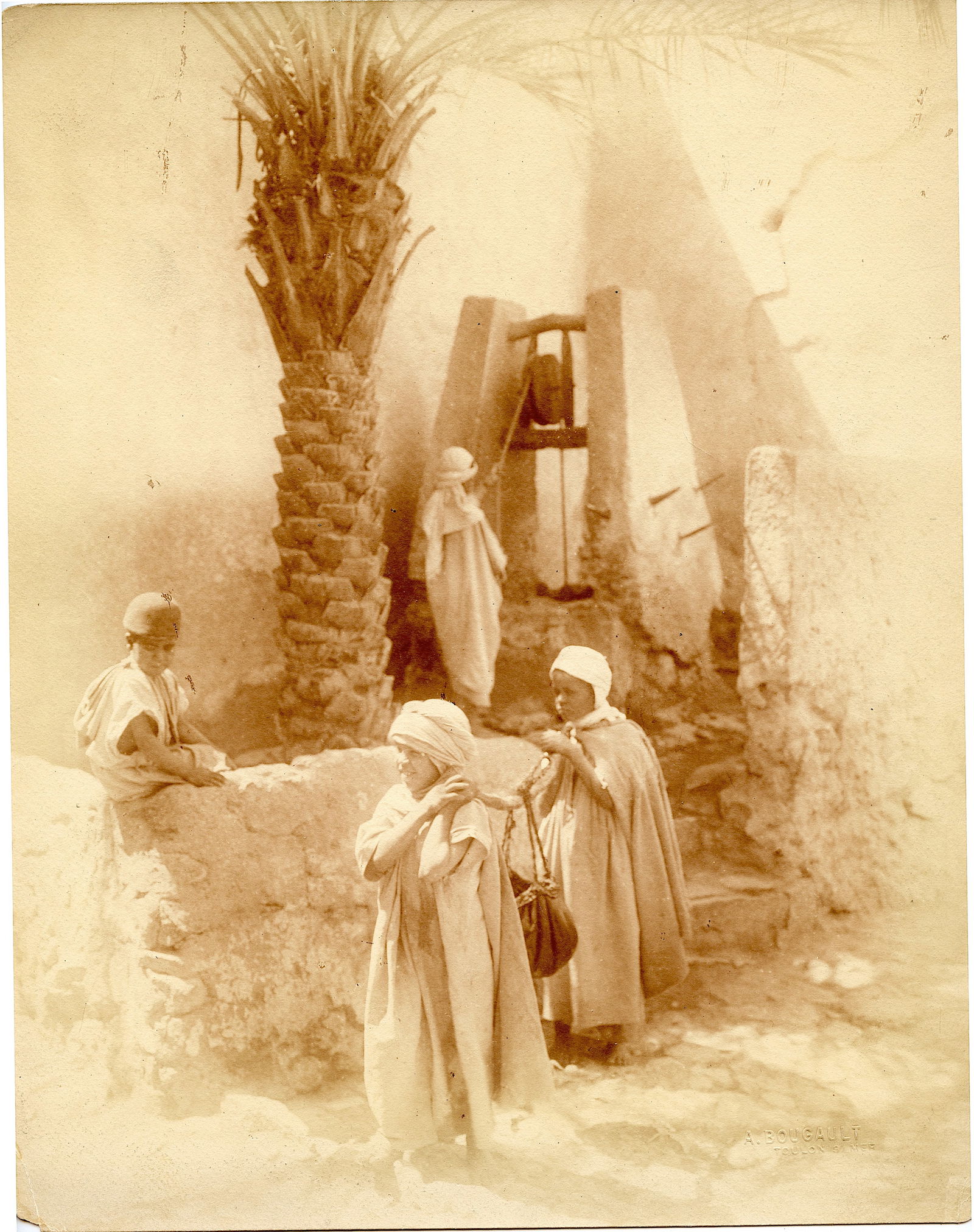Antique Photo By Alexandre Bougault North Africa, 19th C. (1 of 2)