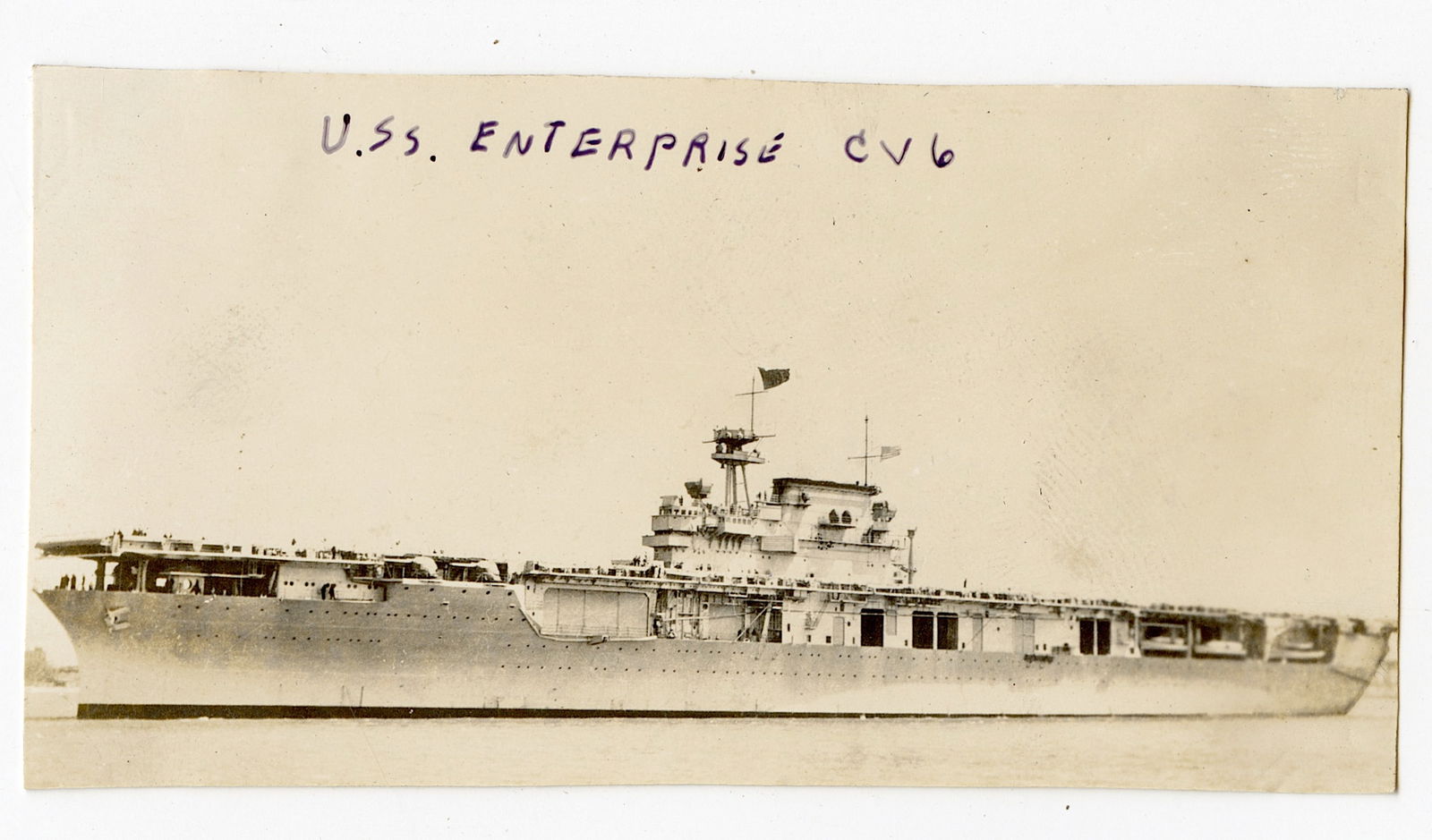 Vintage Original Velox Photo Military Bomber, Ship (1 of 2)
