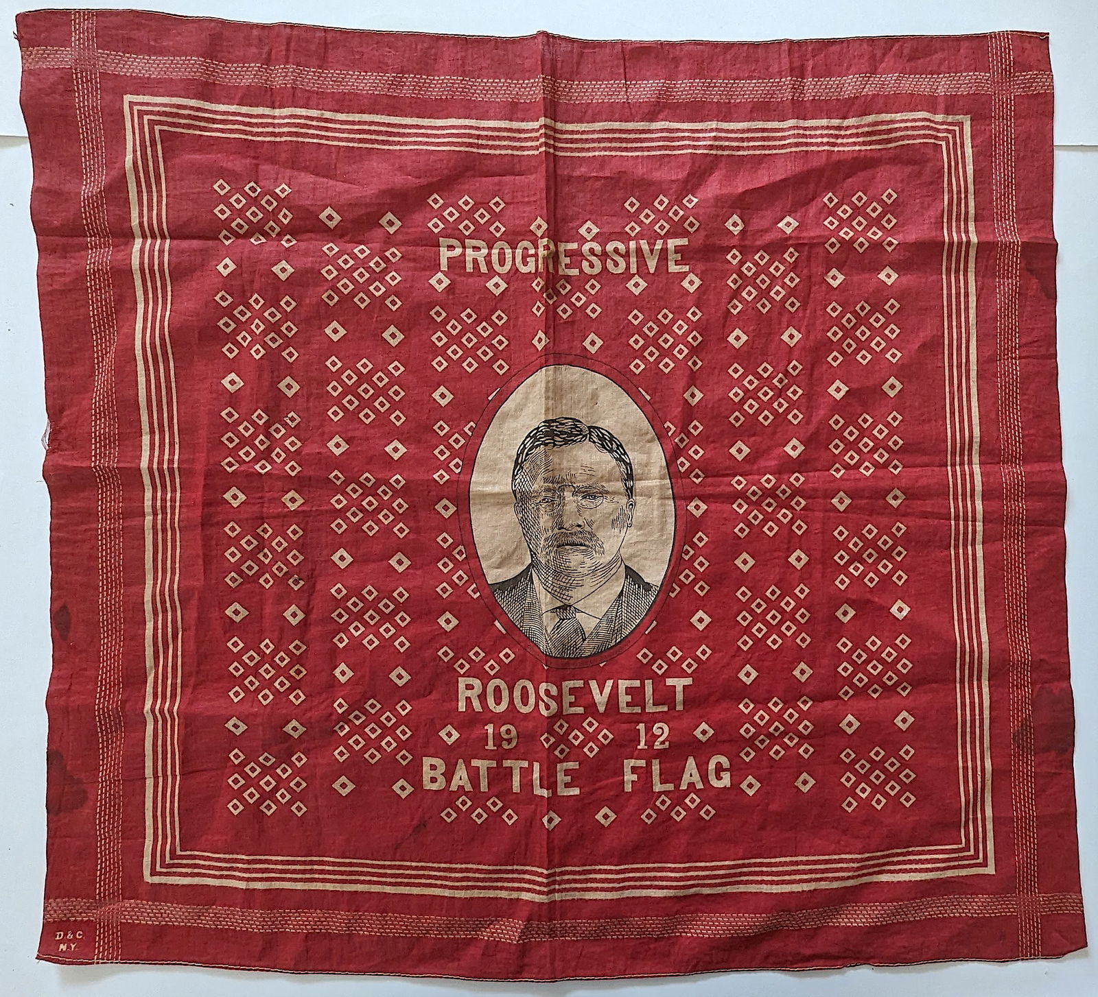THEODORE ROOSEVELT Campaign Battle Flag Bandana (1 of 4)