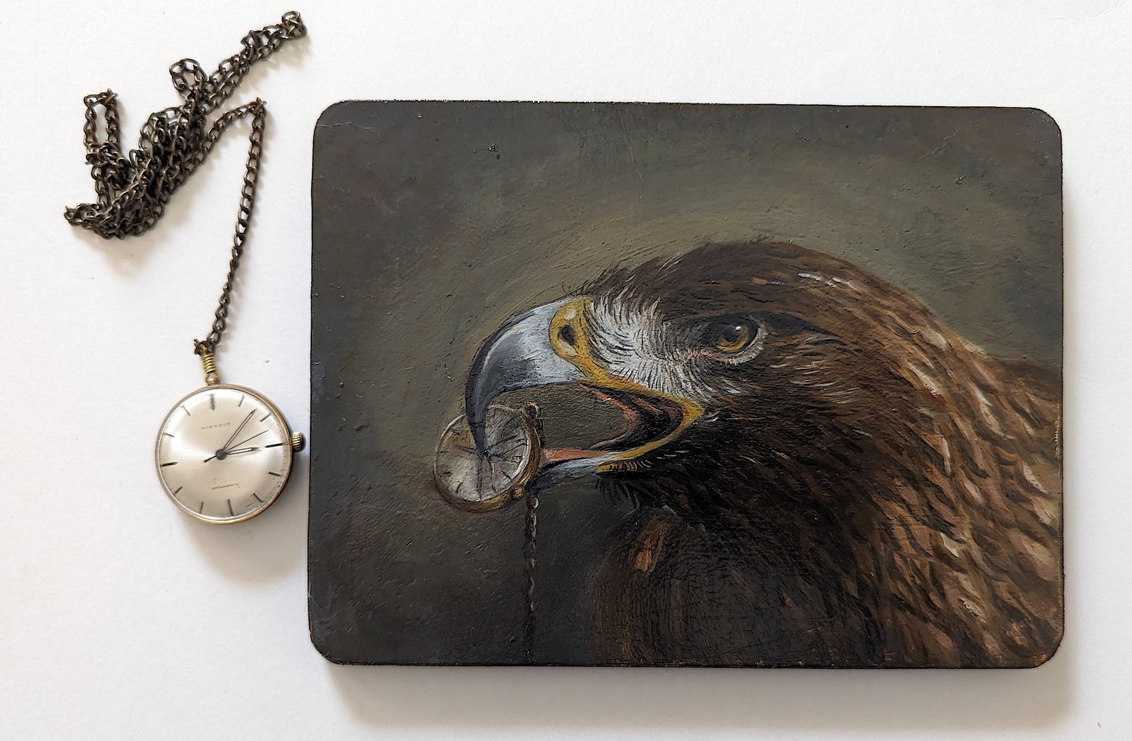 NICOLAUS PINXIT Original Art Oil & Clock Set Listed Artist: ABOUT THE ARTIST: Nicolaux is a prominent Colombian artist following and amphasizing drama and depth, the Renaissance techniques of tenebrism chiaroscuro artists like the Italian Caravaggio (1571 - 16