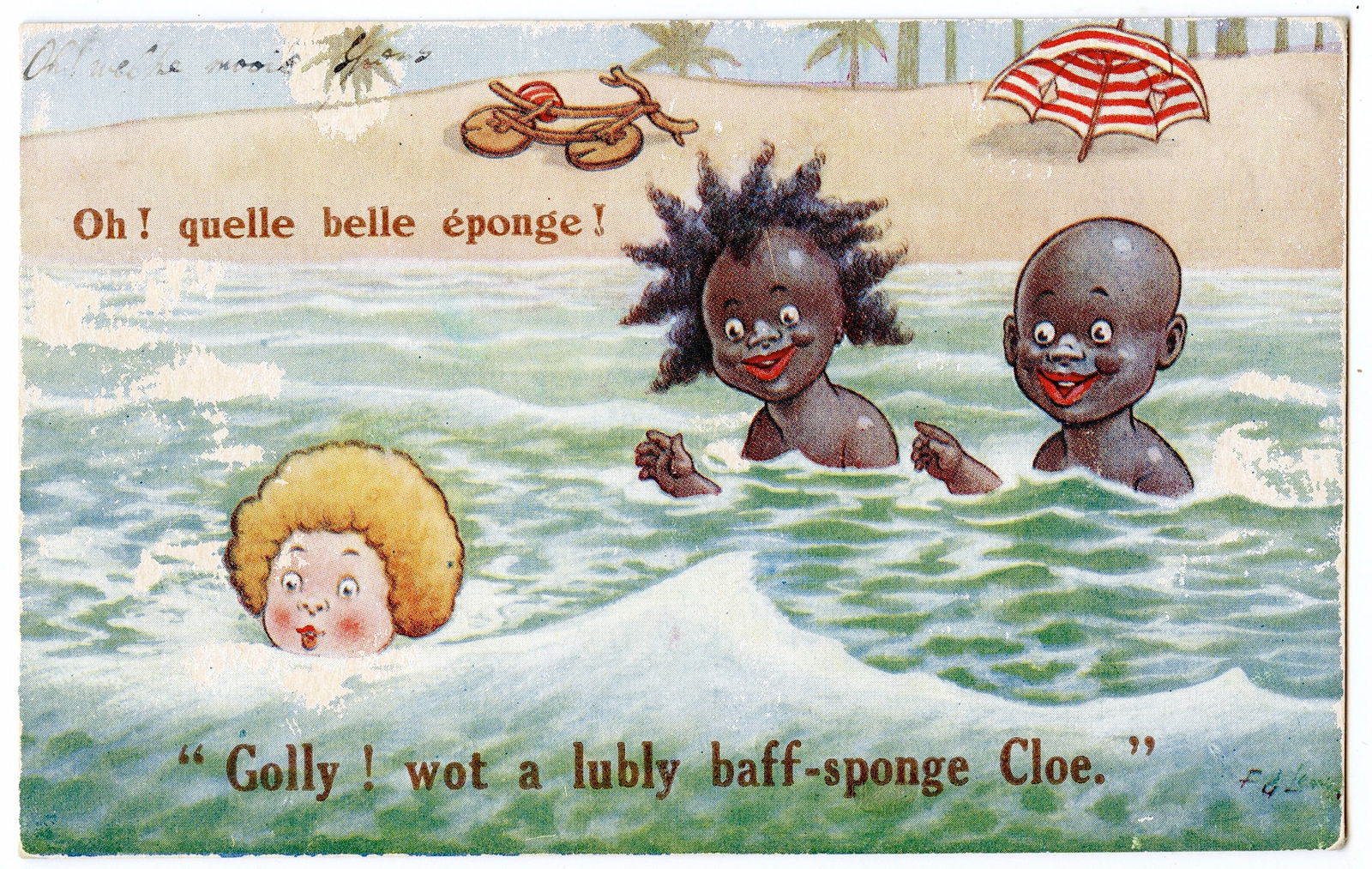 Antique Vintage Rare Americana Early Postcard Illustration (1 of 2)