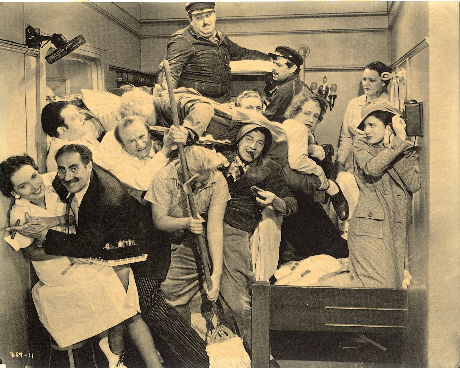 Vintage Print Litho MARX BROTHERS Night At The Opera, 1972: Provenance from the estate of a deceased collector in the USA. Please, see all the attached quality images showing its actual condition.The dimensions are Approx.8" x 10". This lot is located in Boca 