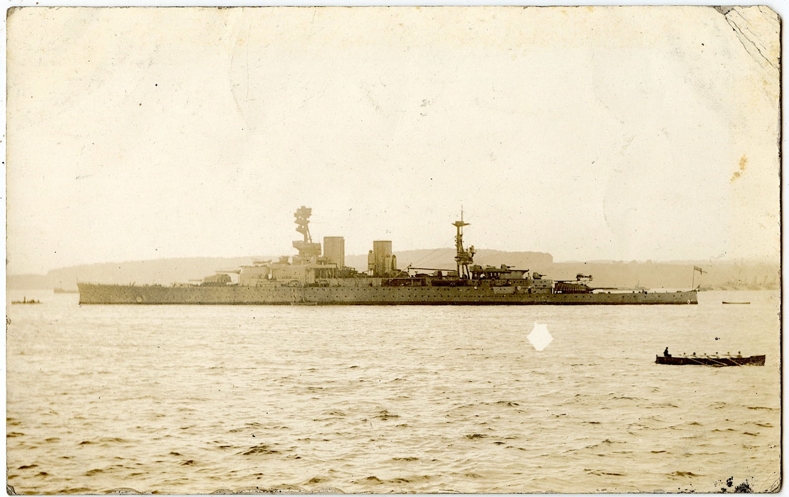 Scarce Type 1 Photo USS Texas (BB 35) Ship Crew (1 of 2)