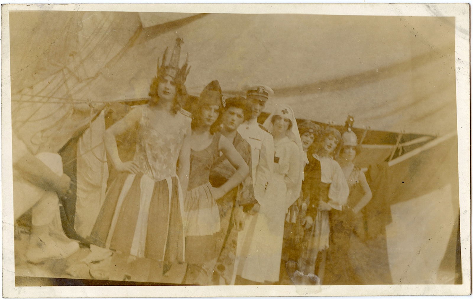 Scarce Type 1 Photo USS Texas (BB 35) Ship Crew (1 of 2)