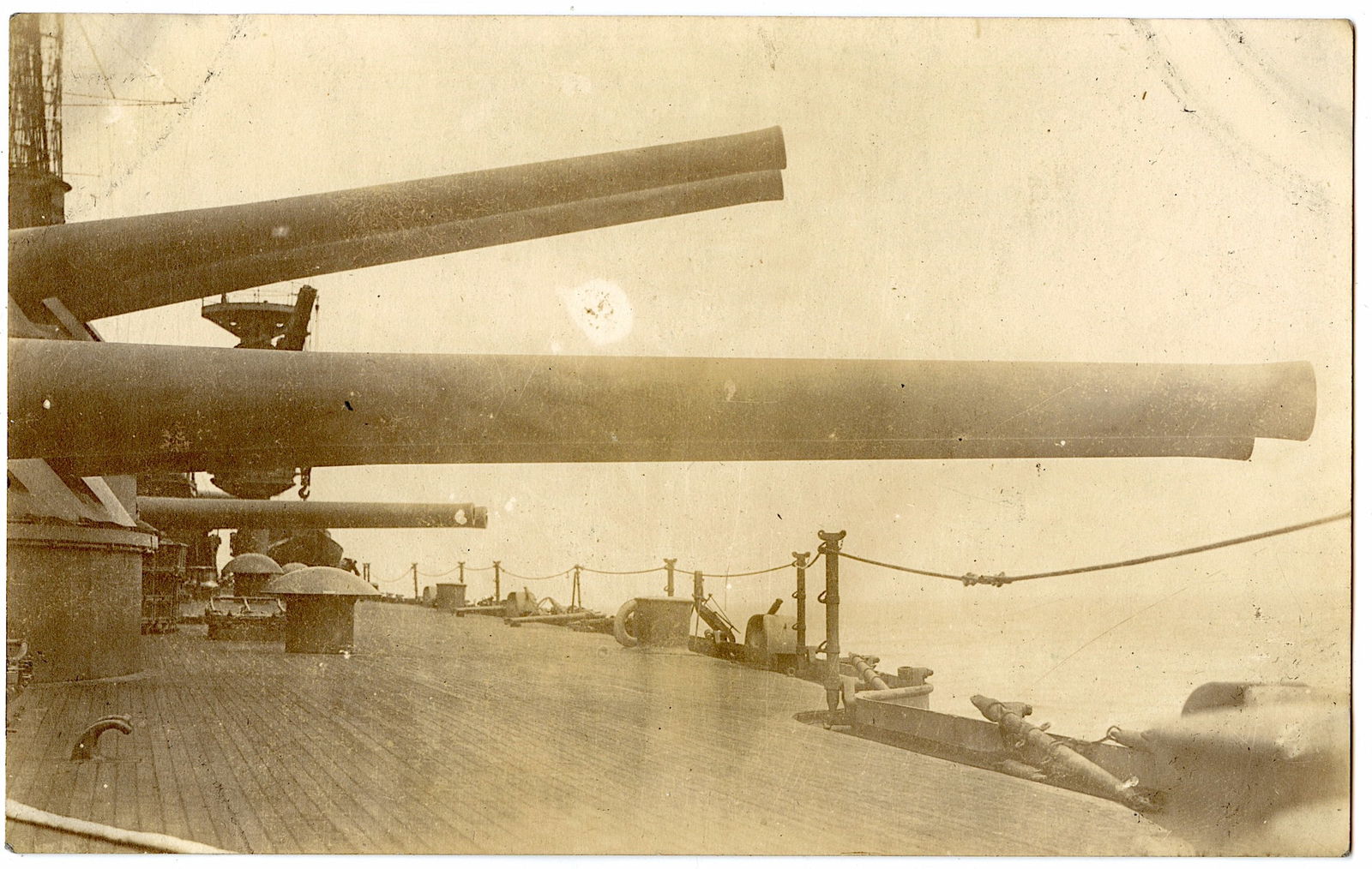 Scarce Type 1 Photo USS Texas (BB 35) Ship Crew (1 of 2)