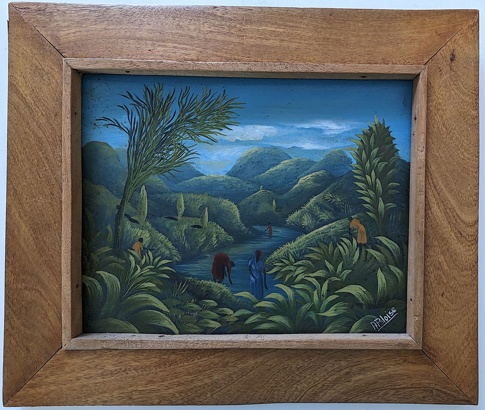 ANDRE BLAISE Haitian Artist Oil on Masonite 8" x 10" (1 of 3)