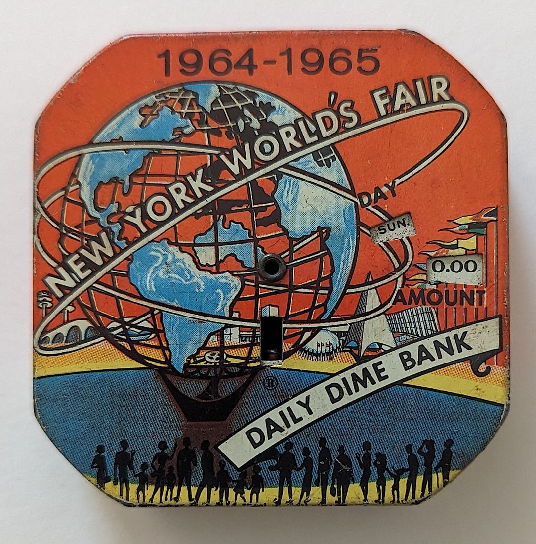 Vintage New York World's Fair DAILY DIME BANK 1964-1965 (1 of 3)
