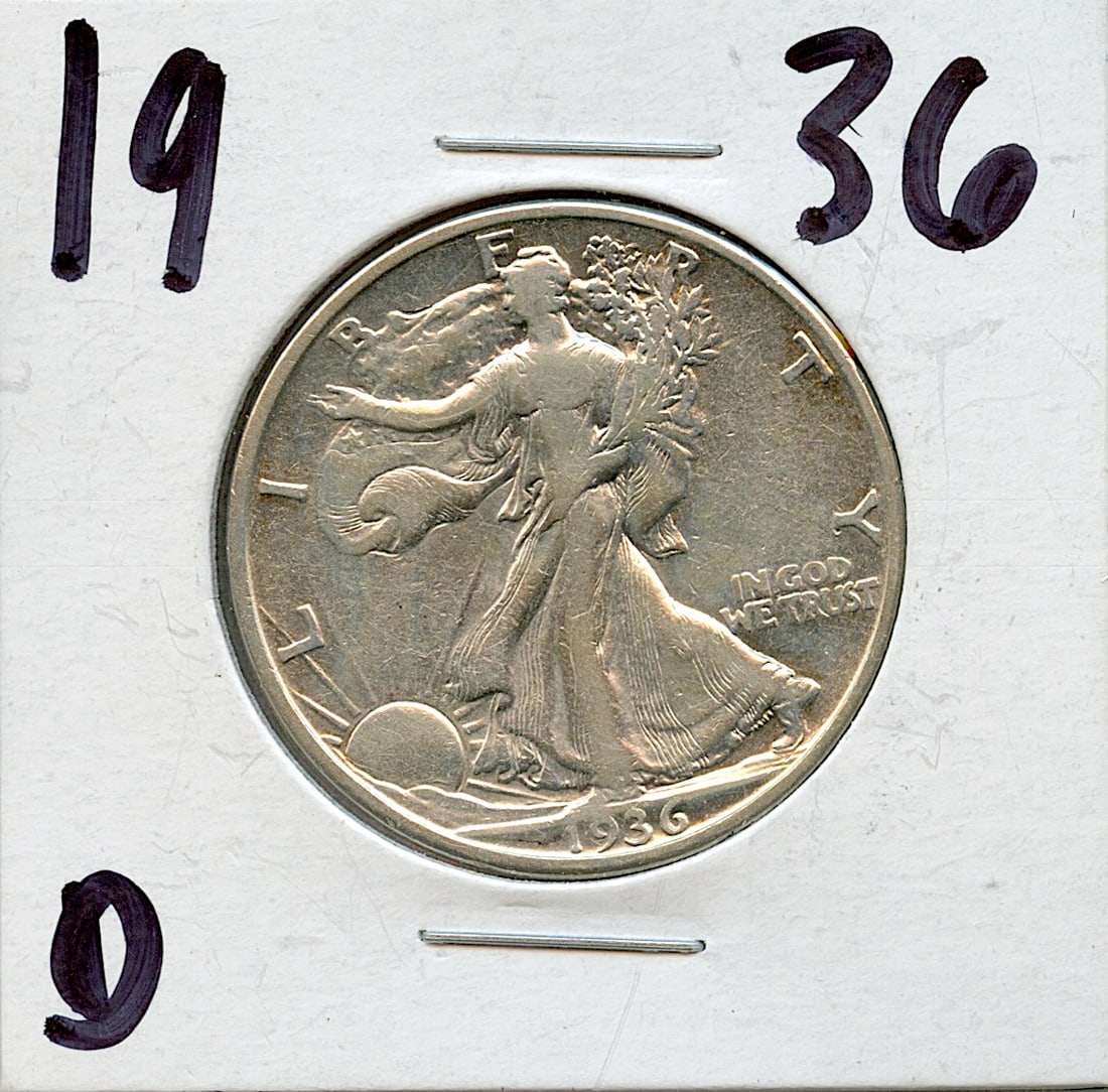 Silver Eagle Liberty Half Dollar Coin 1936 (1 of 2)