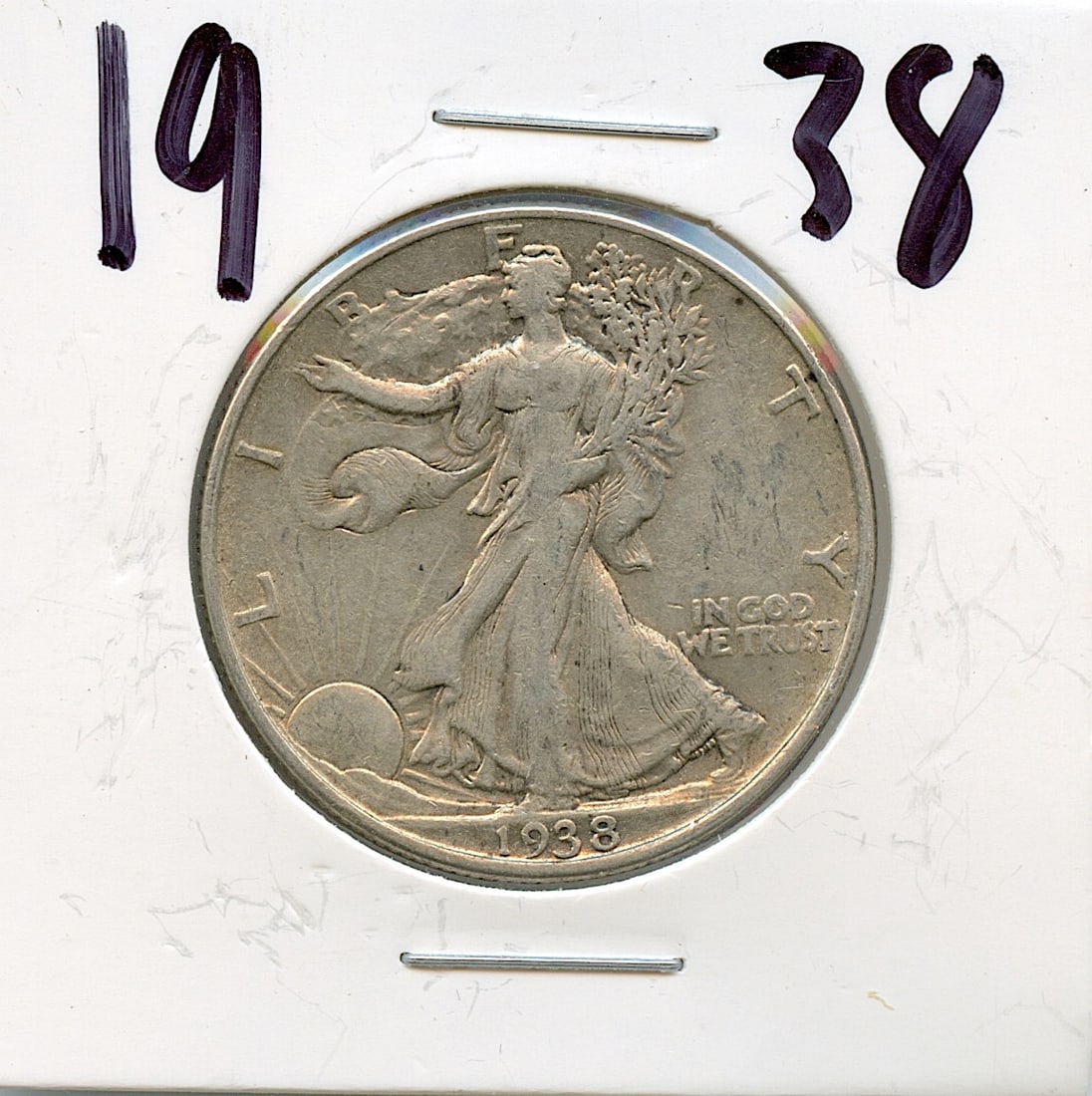 Silver Eagle Liberty Half Dollar  Coin 1938 (1 of 2)