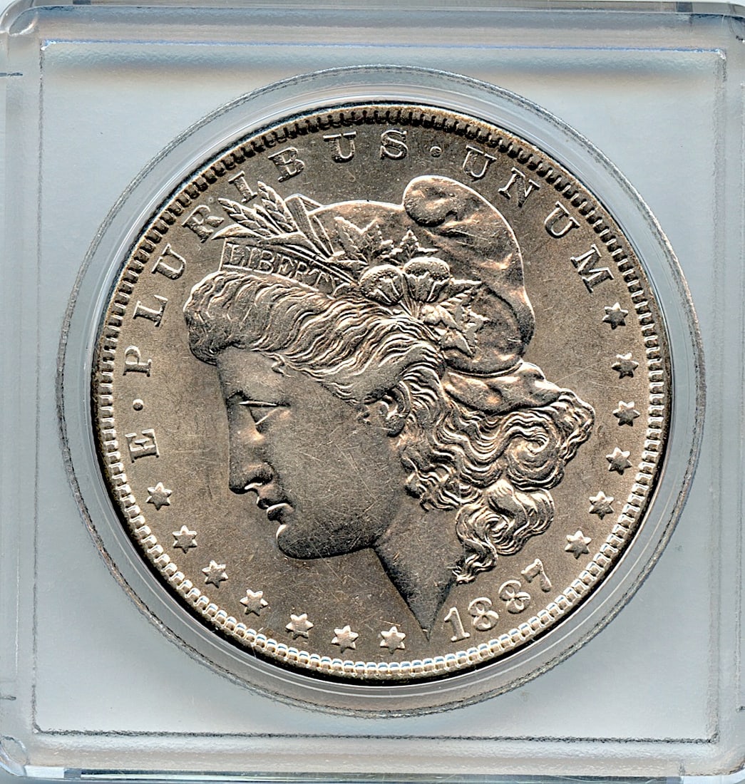 Silver Liberty Eagle One Dollar Coin 1887 (1 of 2)