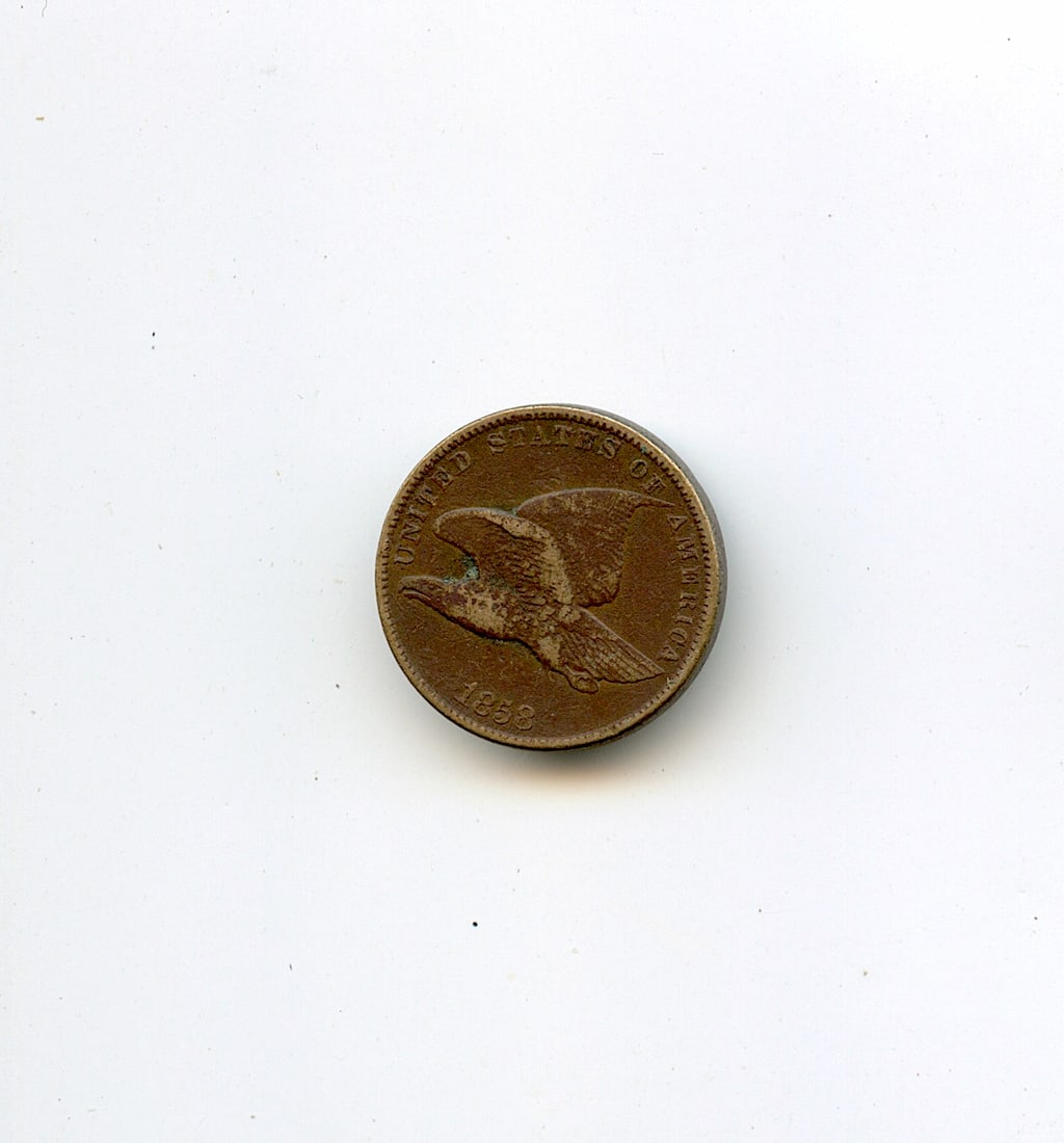 Scarce Antique US Coin Collectors Flying Eagle 1858 (1 of 2)