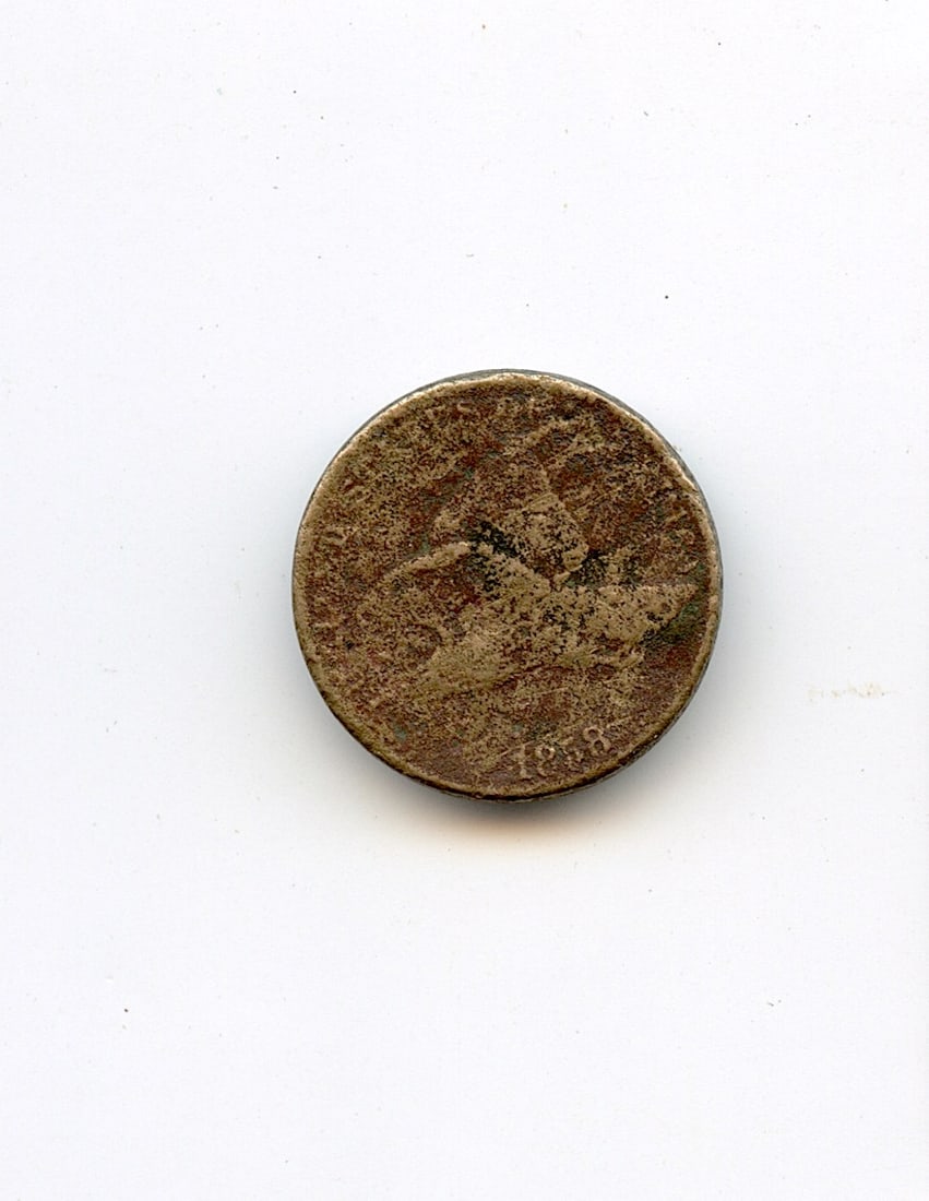 Scarce Antique US Coin Collectors Flying Eagle 1858 (1 of 2)