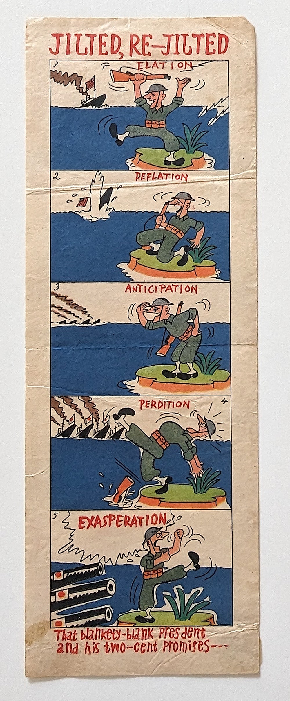 Scarce Original Ephemera WW2 Pacific Japan War Propaganda (1 of 2)