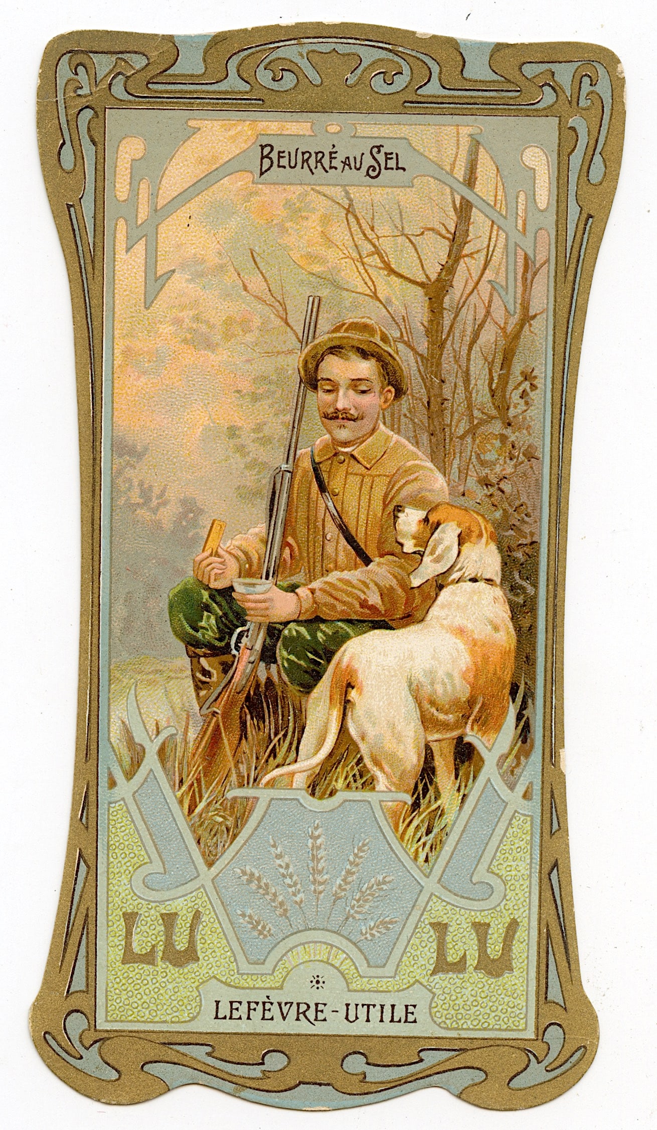 Antique Fine Scarce French Ephemera Art Nouveau: Lefevre - Utile. This ephemera is from the estate of deceased serious collector. The dimensions are Approx. 5.5" x 3". This lot is located in Boca Raton, Fl and its shipment will be made directly by A