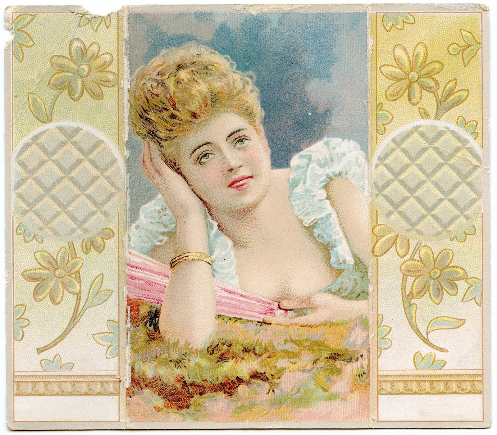 Antique Fine Scarce French Ephemera Art Nouveau (1 of 4)