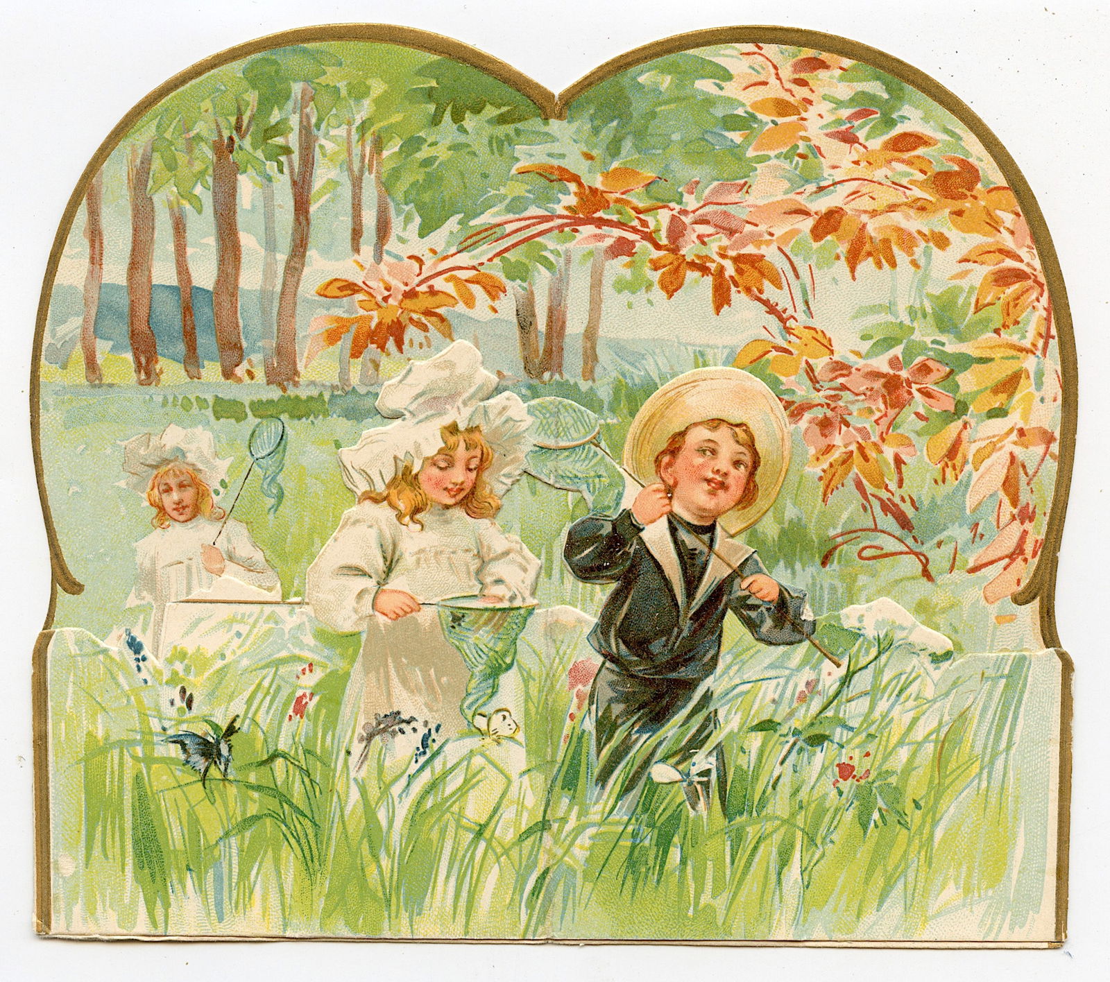 Antique Fine Scarce French Ephemera Art Nouveau (1 of 3)