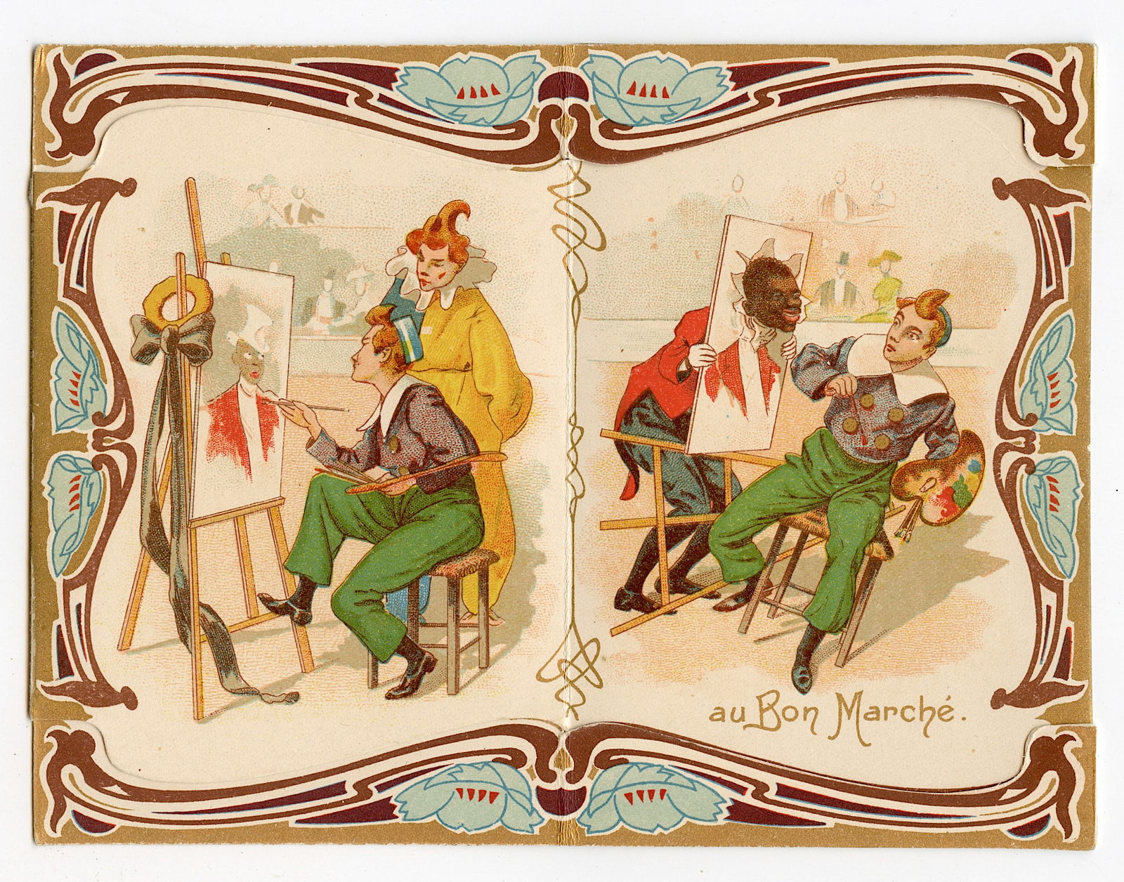 Antique Fine Scarce French Ephemera Art Nouveau (1 of 3)