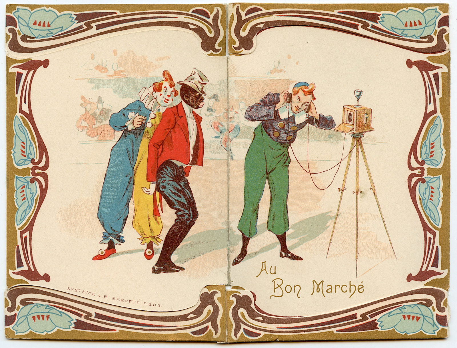 Antique Fine Scarce French Ephemera Art Nouveau (1 of 3)