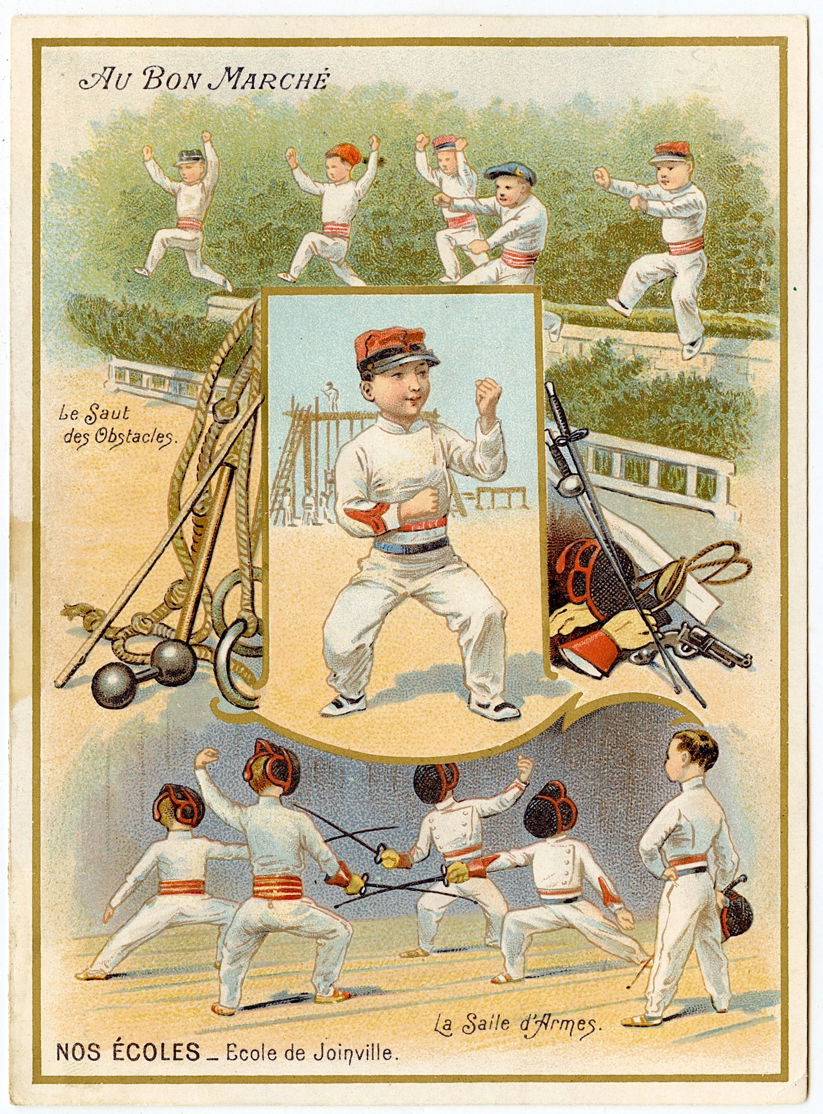 Antique Fine Scarce French Ephemera Illustration (1 of 2)