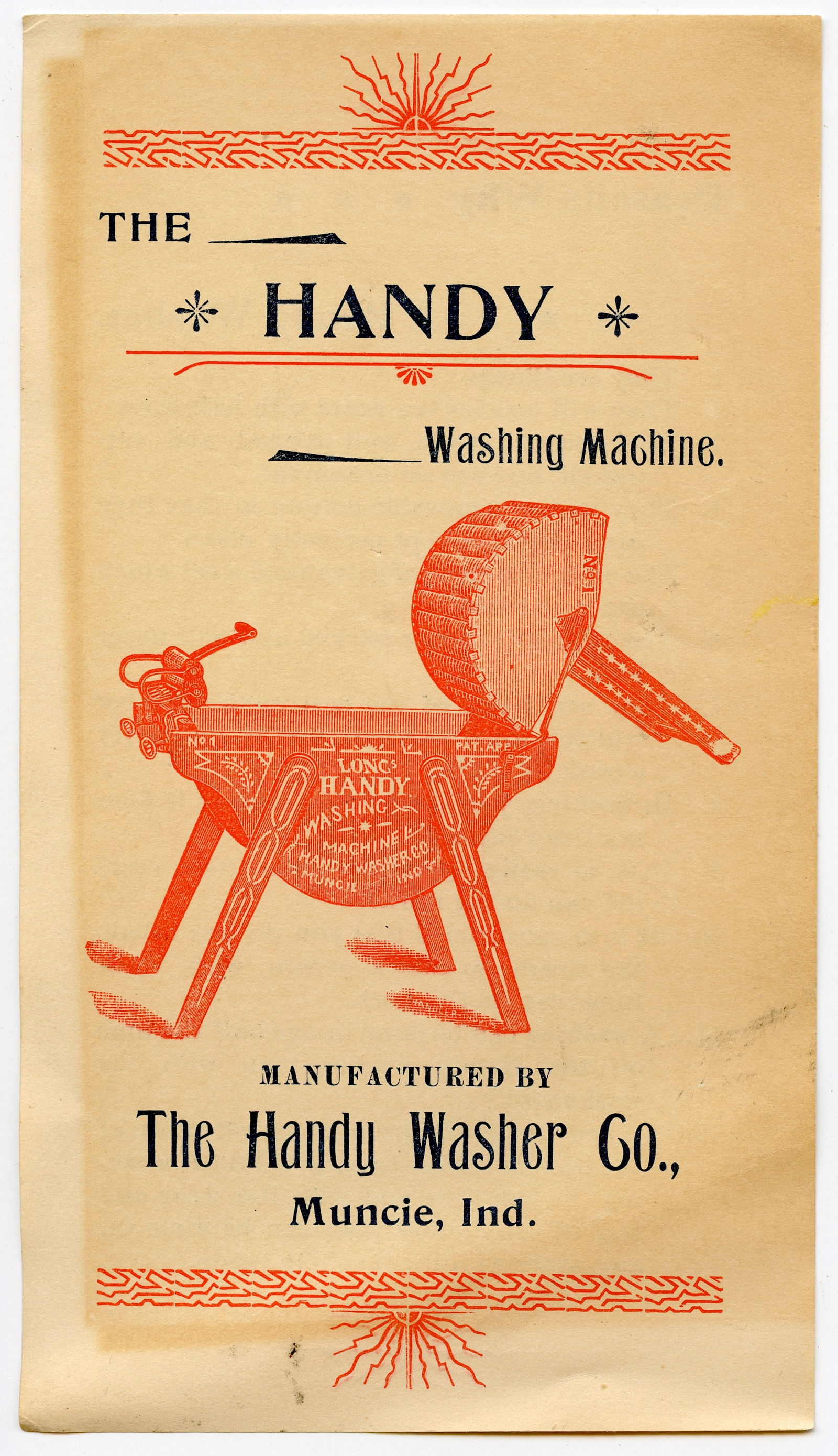 Antique Rare Tradecard Ephemera Handy Washer (1 of 2)