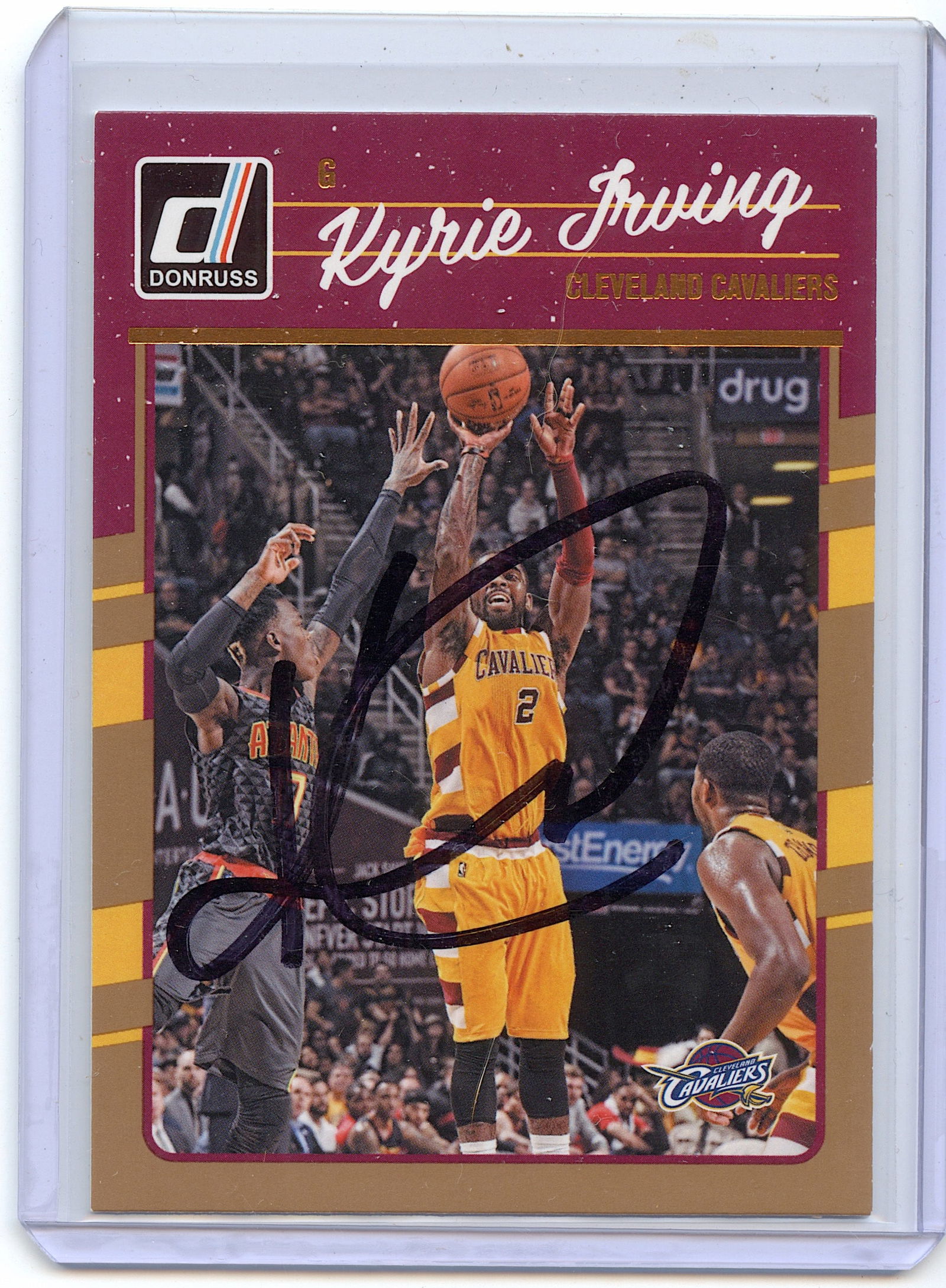 Hand Signed 2016-17 Panini KYRIE IRVING # 17 Basketball (1 of 2)