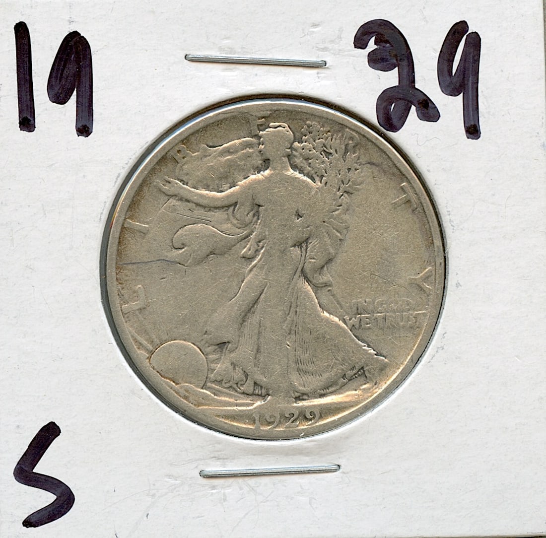 1929 Silver Walking Liberty Half Dollar (1 of 2)