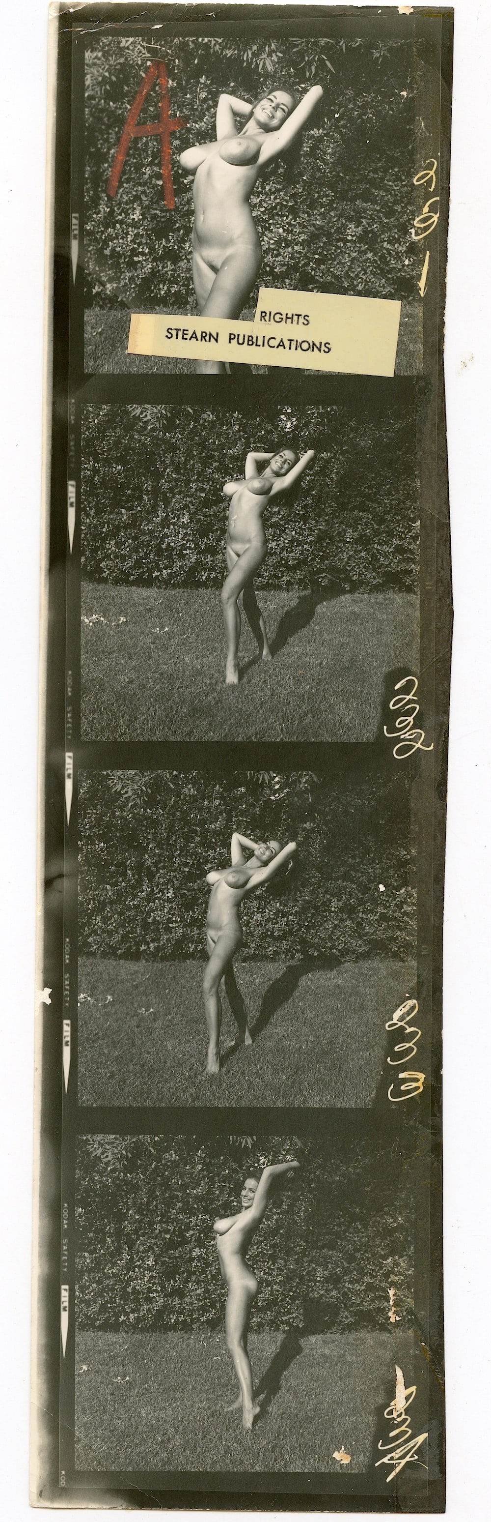 Vintage Stamped Pin Up Photo Archives Bunny Yeager (1 of 2)