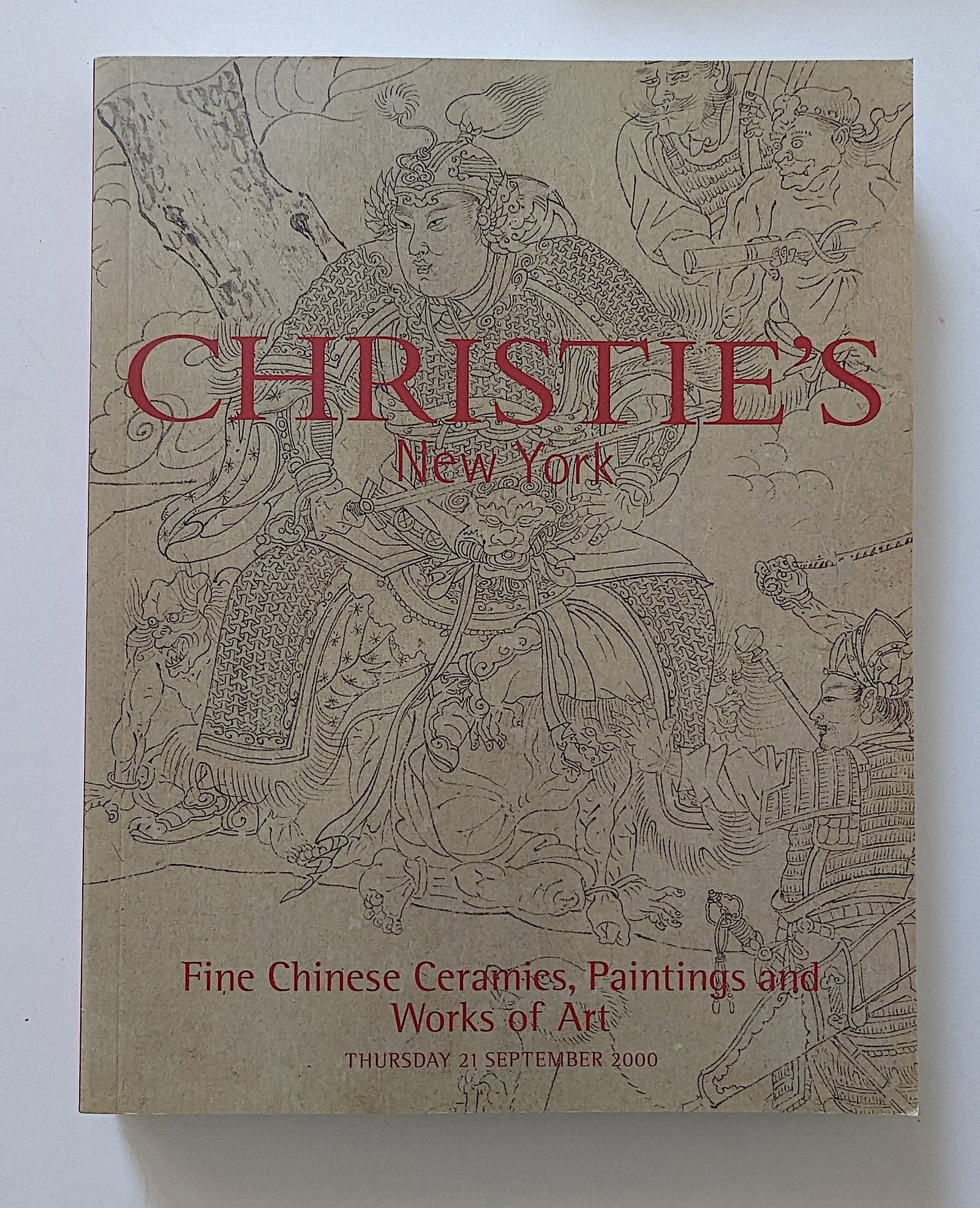 Vintage Ephemera CHRISTIE'S New York Chinese Art, 2000: This lot is coming from the estate of a collector in RI. This lot is located in Boca Raton, Fl and its shipment will be made directly by Artelisted. Shipping insurance is the responsibility of the buy