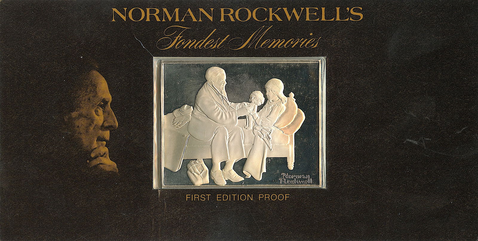 1973 NORMAN ROCKWELL Silver  Ingot 1st Ed. Proof (1 of 2)