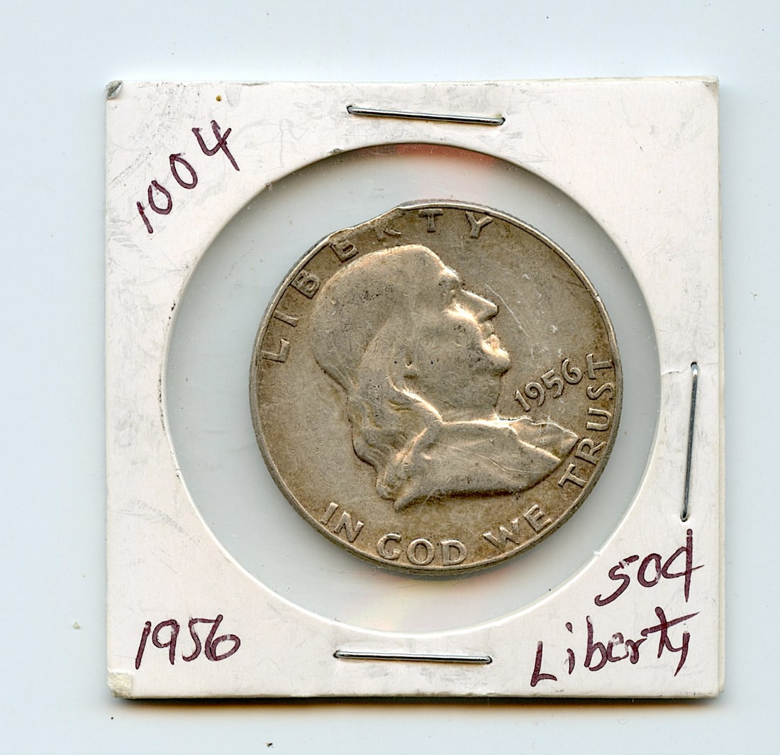 Scarce Silver Coin Collectors 1956 Franklin Half Dollar (1 of 2)