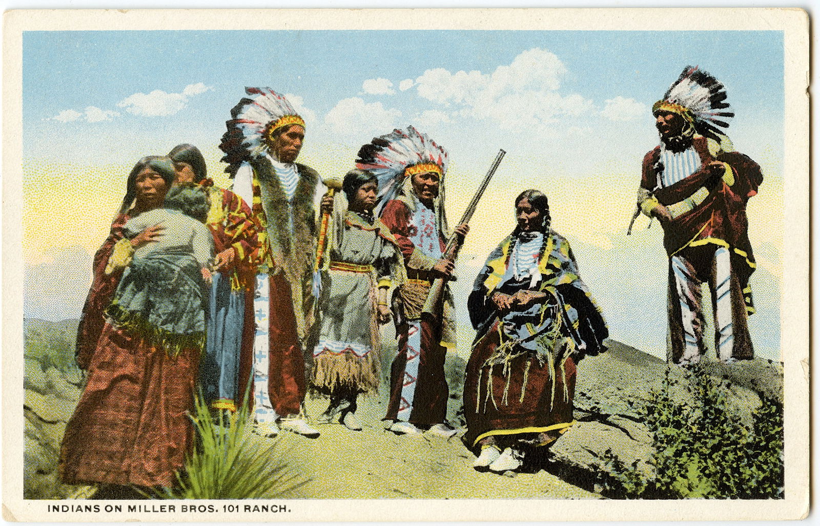 Vintage Postcard Native American Indians Of Oklahoma (1 of 2)