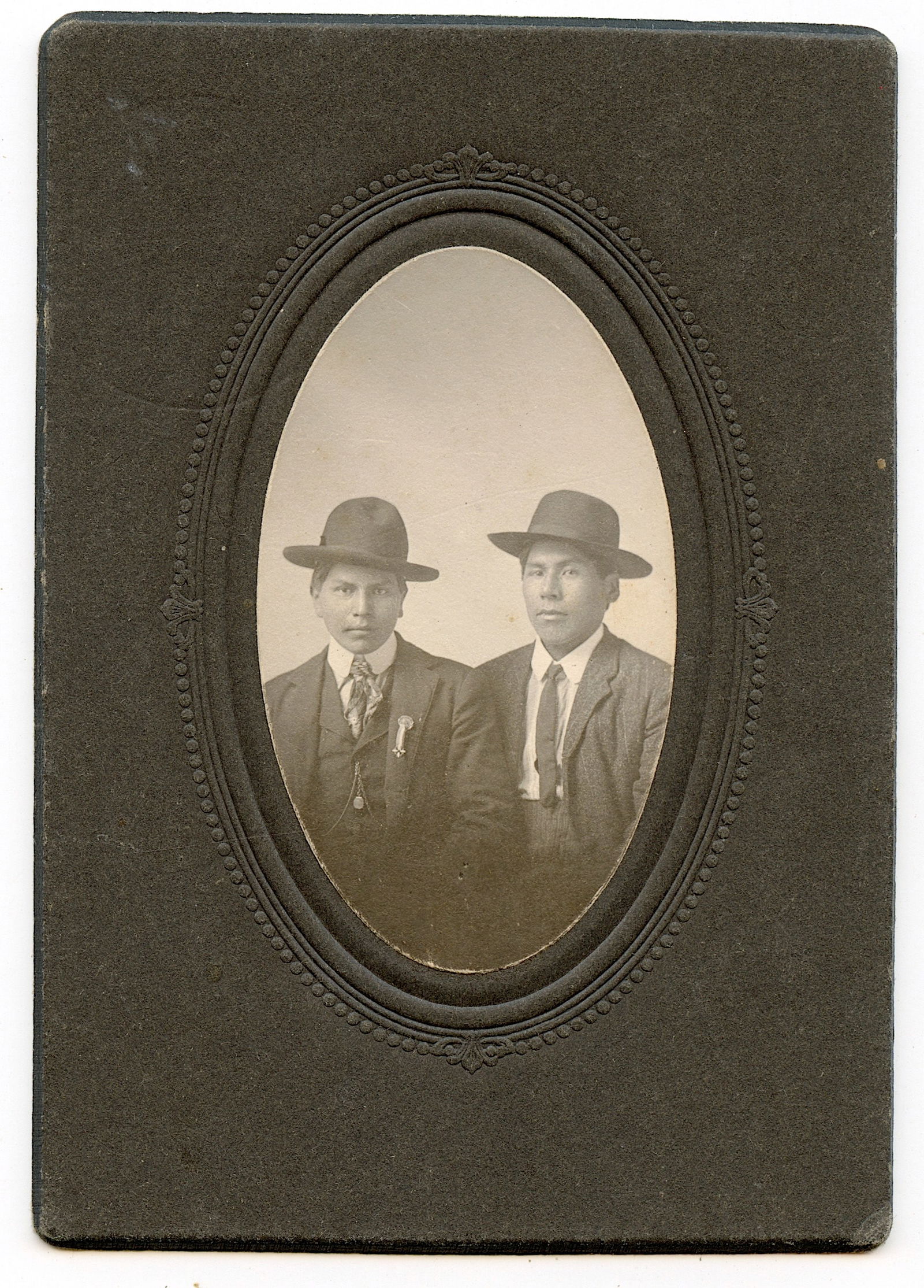 Native American Cabinet Card 1905 Identified on Back (1 of 2)