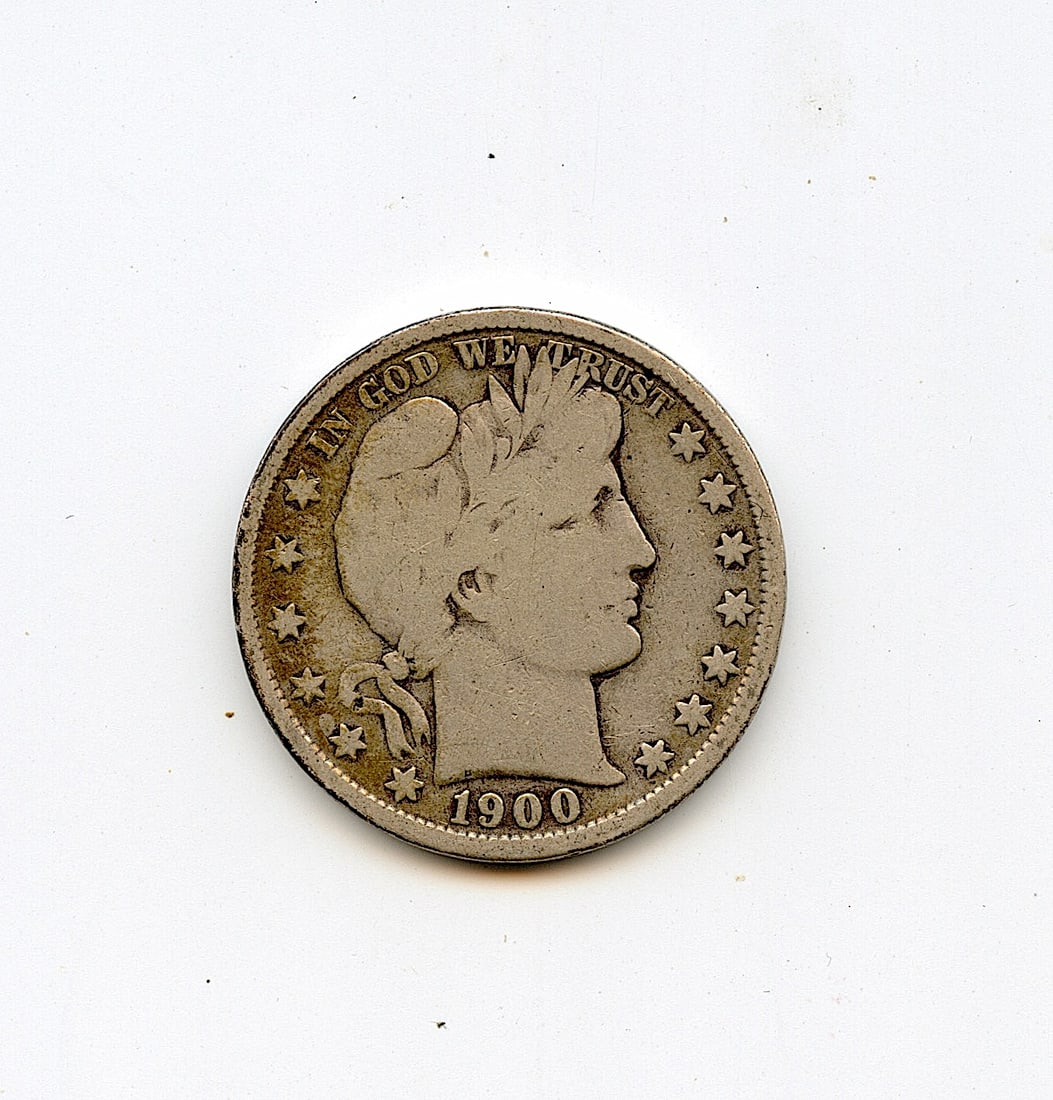 Scarce Silver Coin Collectors 1900 Barber Half Dollar (1 of 2)
